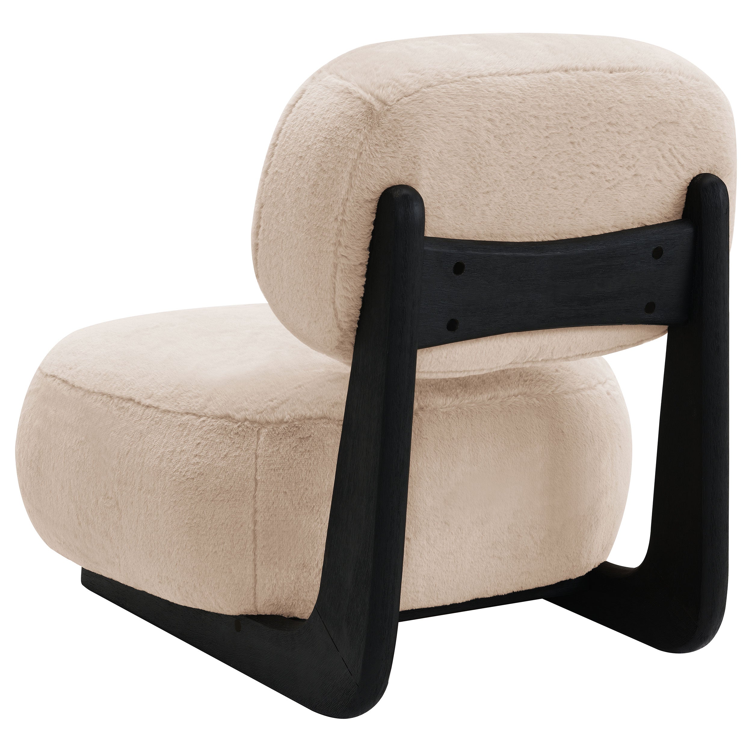 Duffie Upholstered Armless Accent Chair Camel — view 6