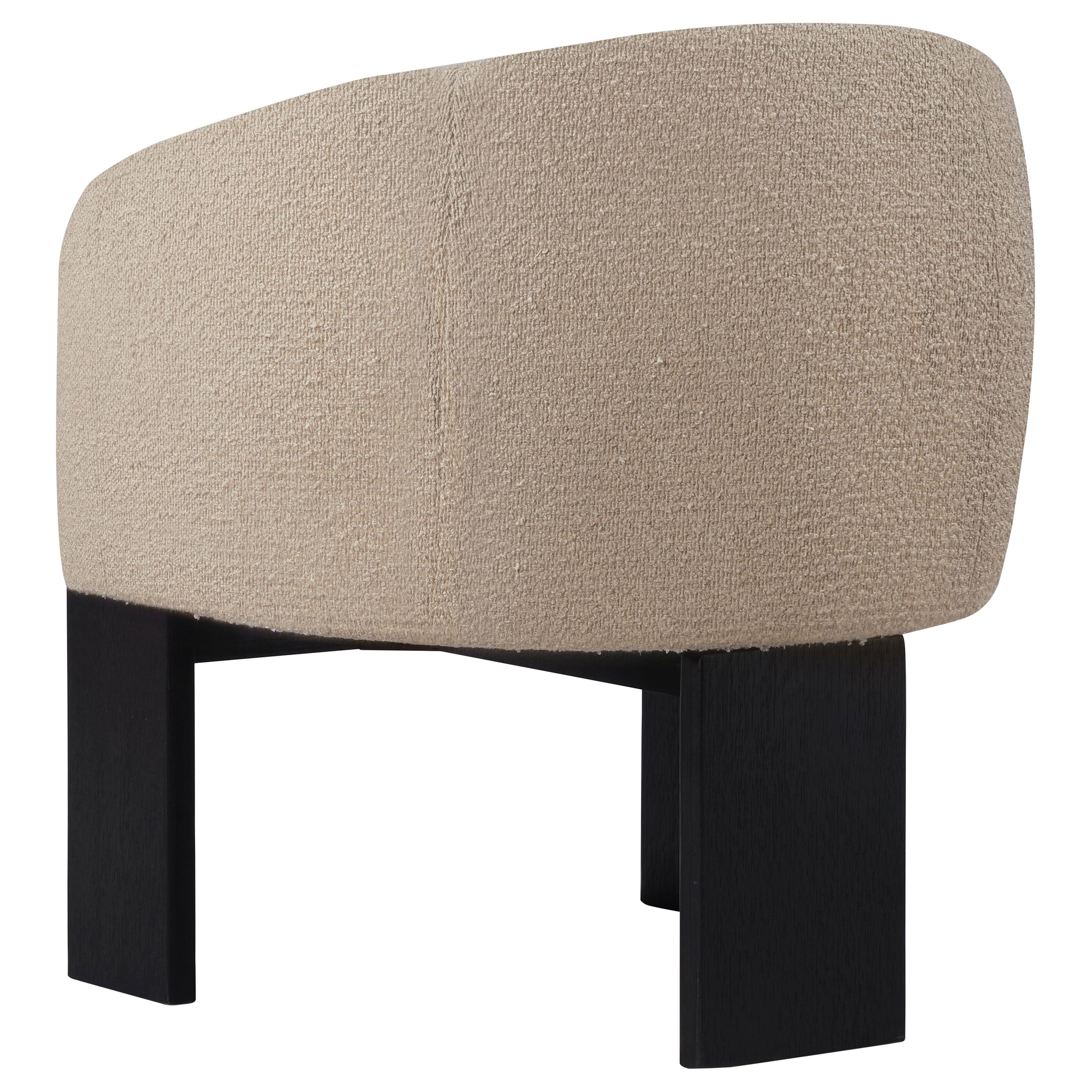 Valdez Boucle Upholstered Barrel Back Accent Chair Beige — view 6
