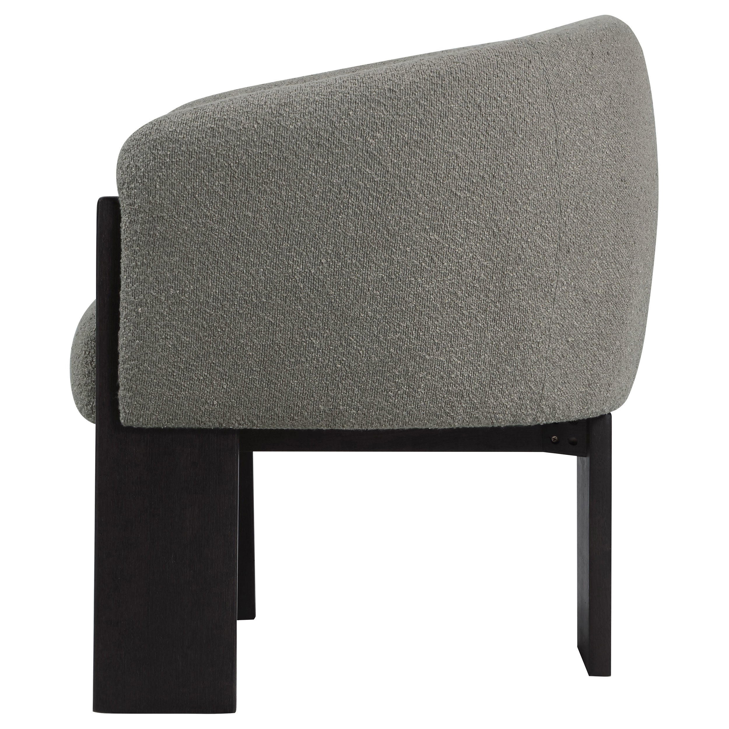 Valdez Boucle Upholstered Barrel Back Accent Chair Brown — view 5
