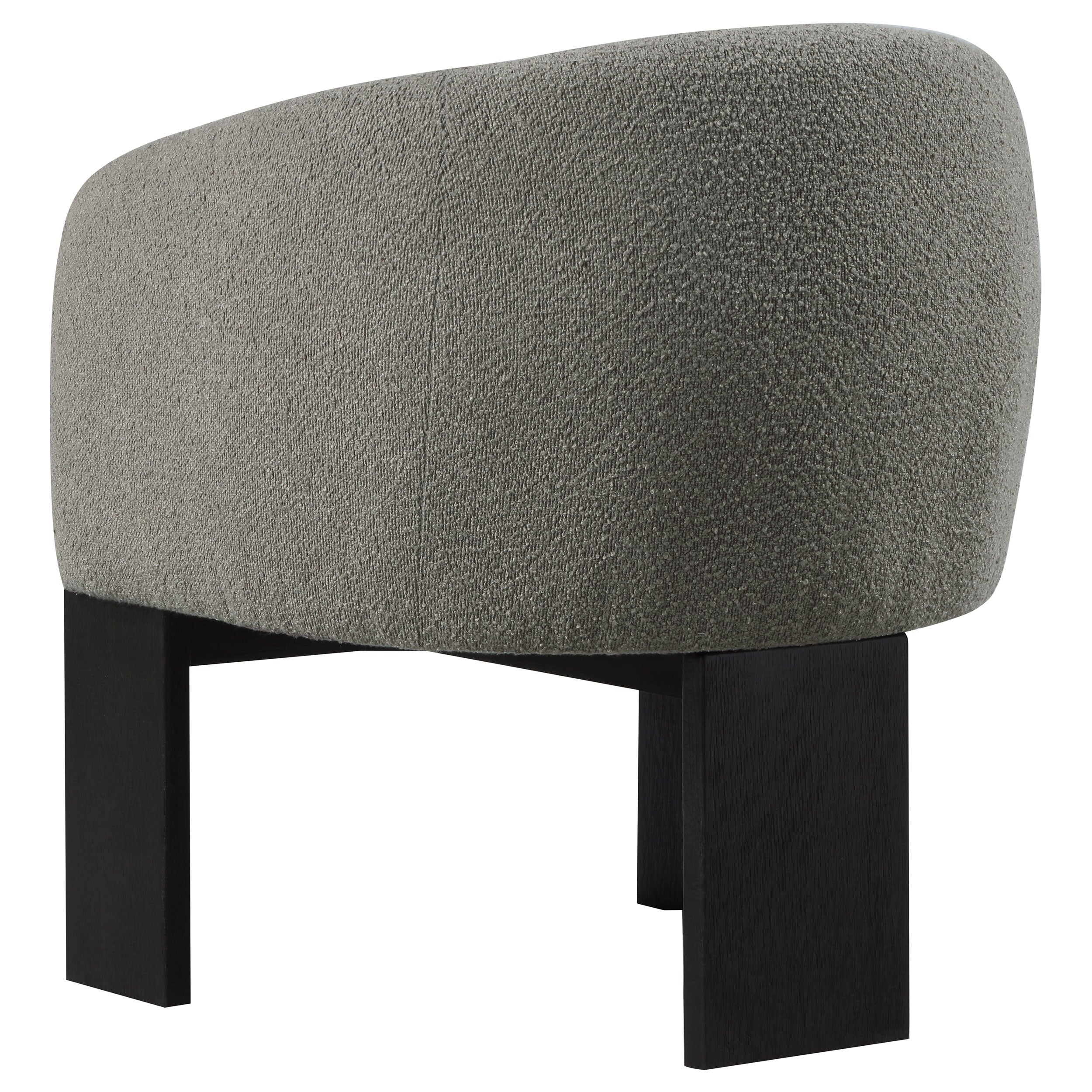 Valdez Boucle Upholstered Barrel Back Accent Chair Brown — view 6
