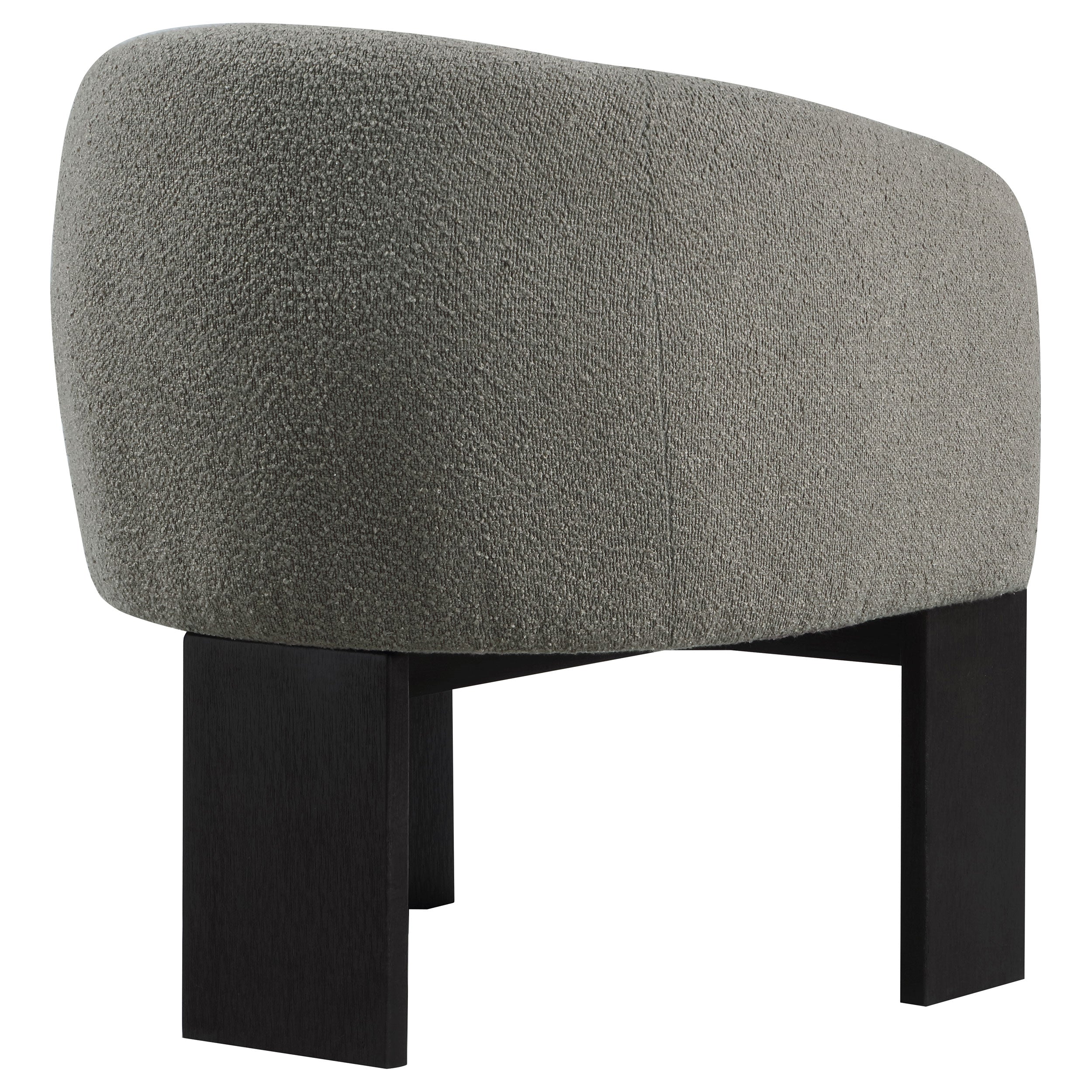 Valdez Boucle Upholstered Barrel Back Accent Chair Brown — view 8