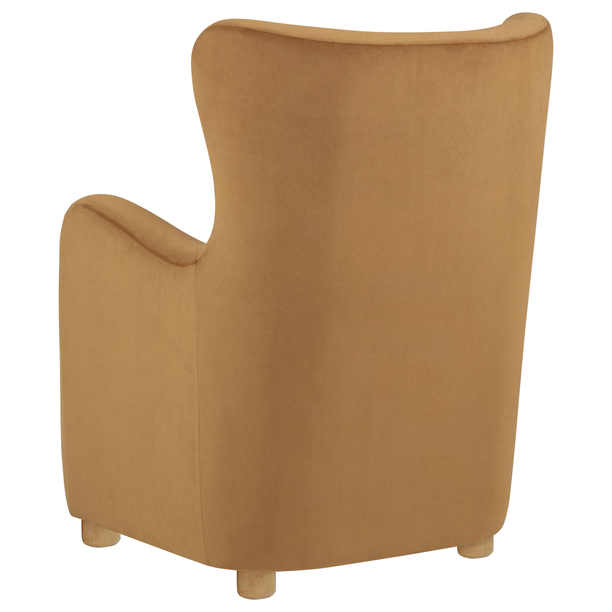 Thornton Velvet Upholstered Wingback Lounge Accent Chair Cognac — view 6