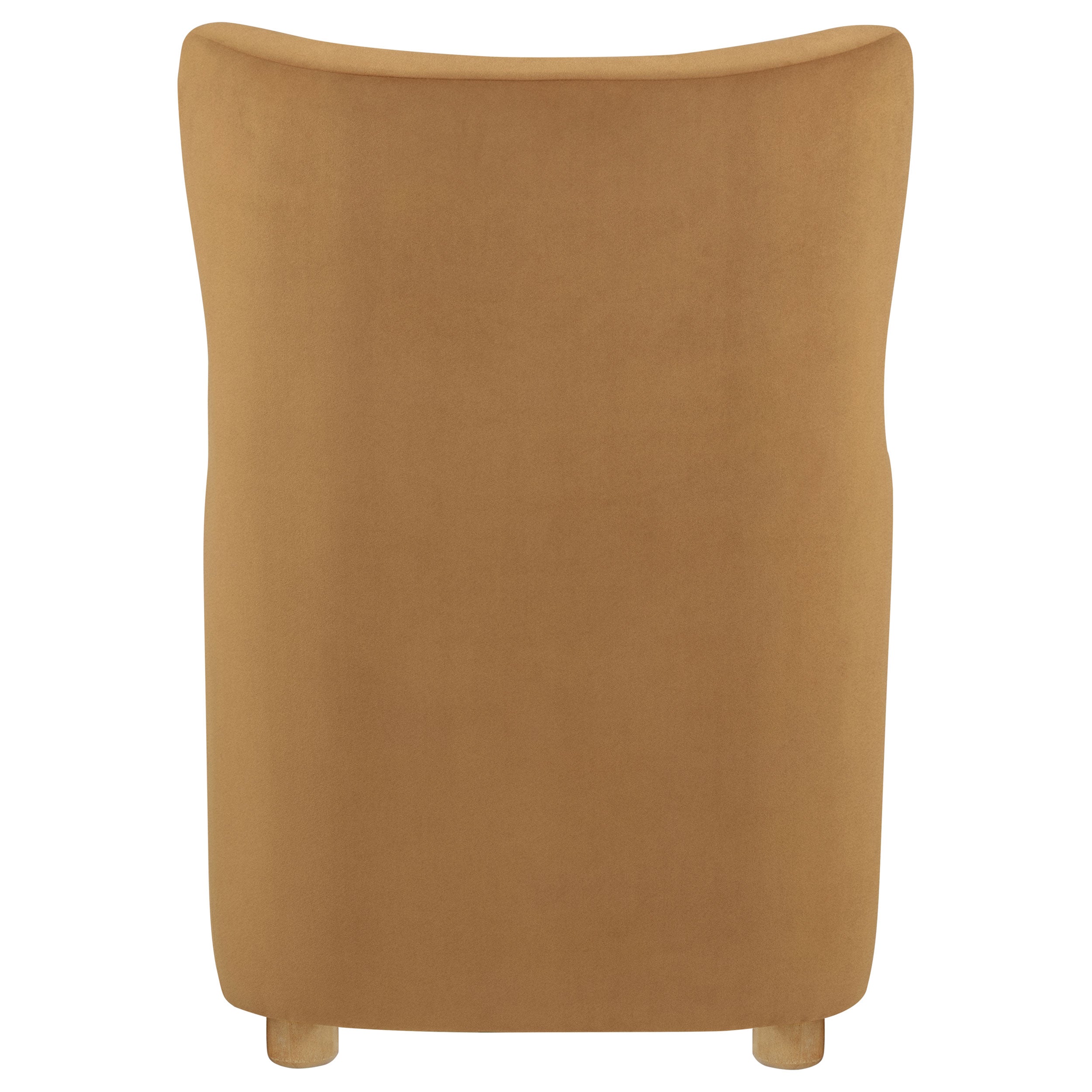 Thornton Velvet Upholstered Wingback Lounge Accent Chair Cognac — view 7