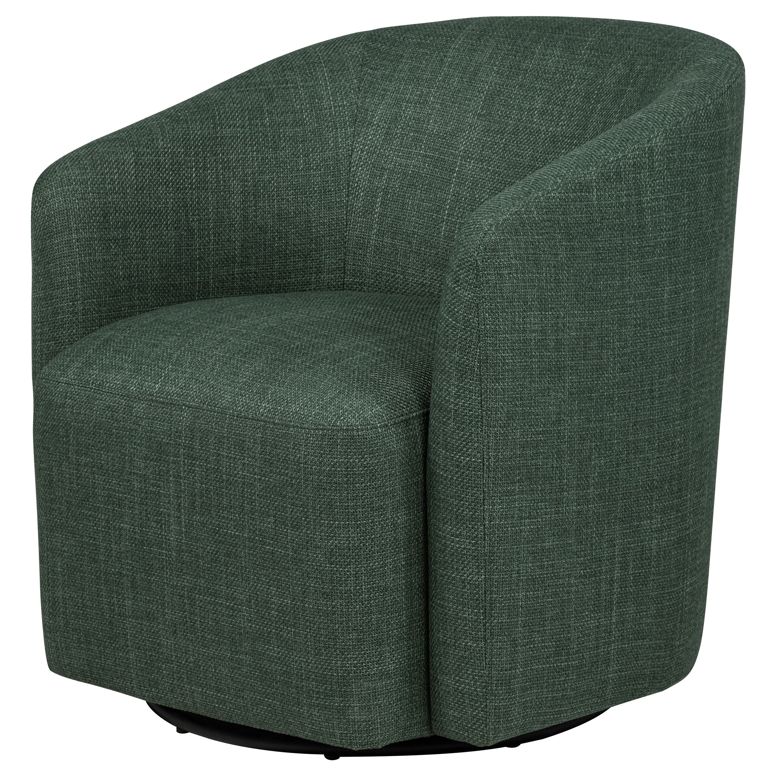Mossbrook Fabric Upholstered Swivel Accent Chair Green — view 4