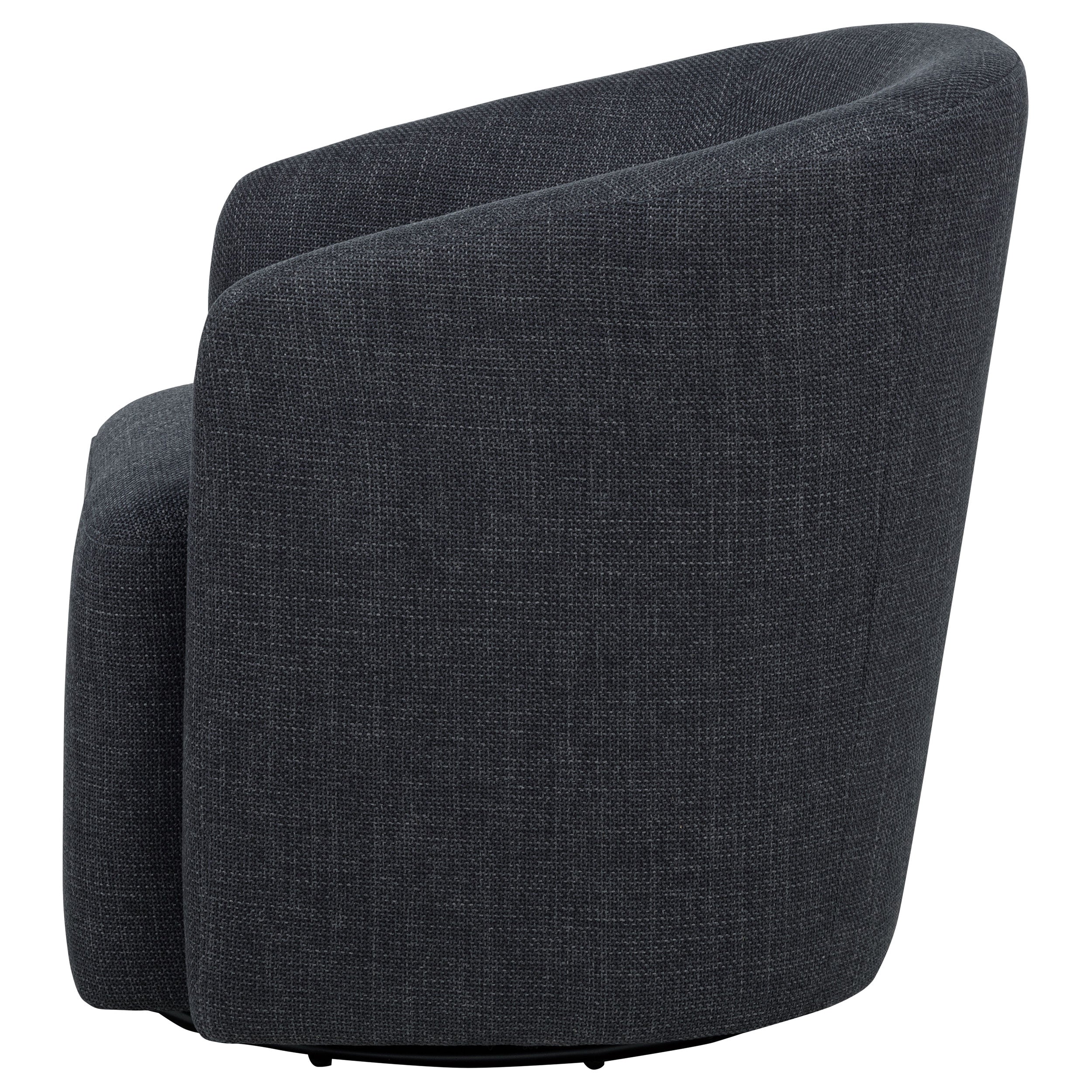 Mossbrook Fabric Upholstered Swivel Accent Chair Anthracite — view 5