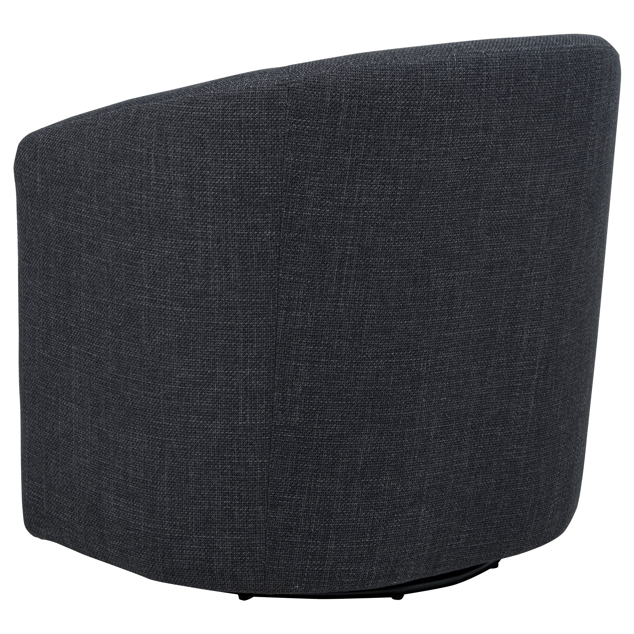 Mossbrook Fabric Upholstered Swivel Accent Chair Anthracite — view 6