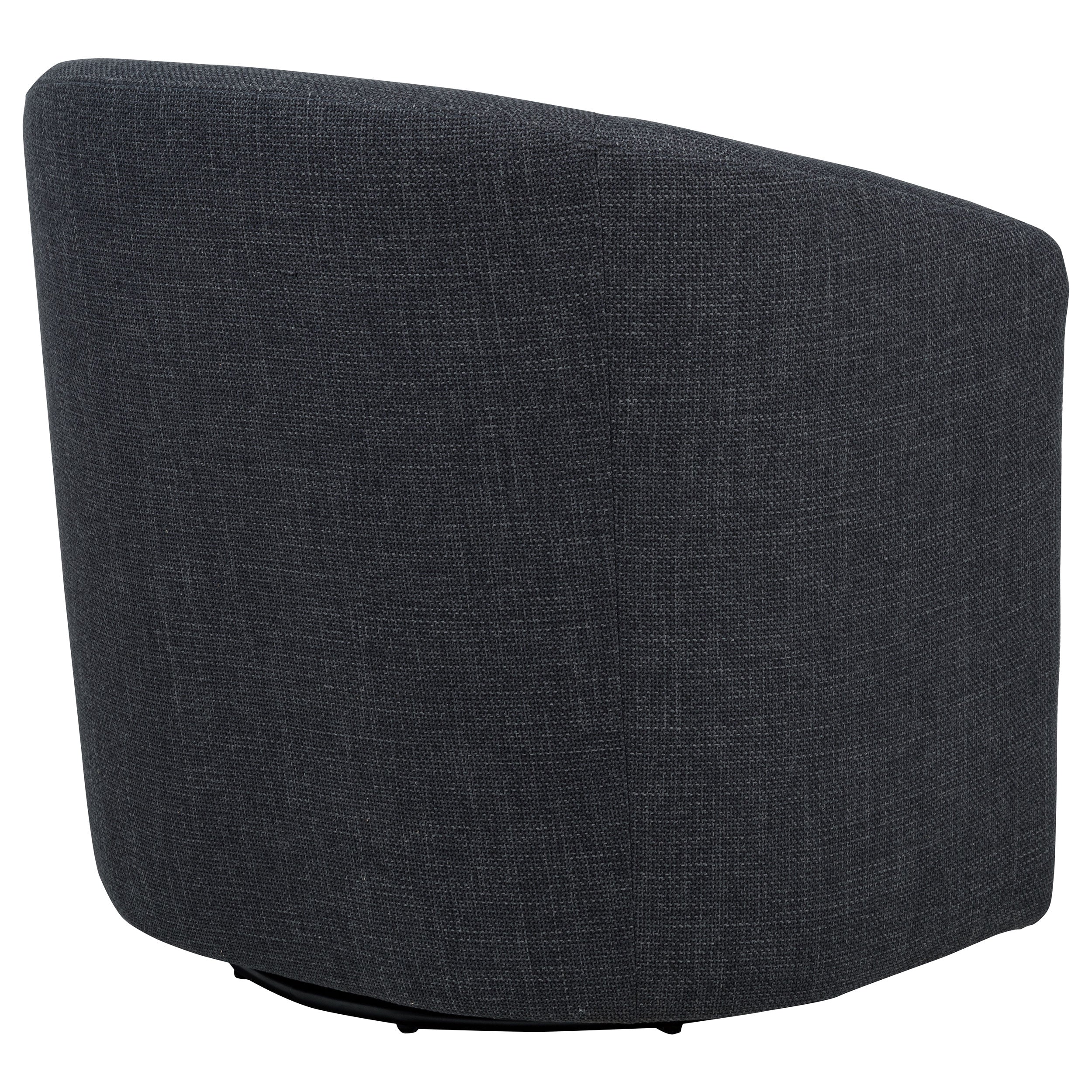 Mossbrook Fabric Upholstered Swivel Accent Chair Anthracite — view 7