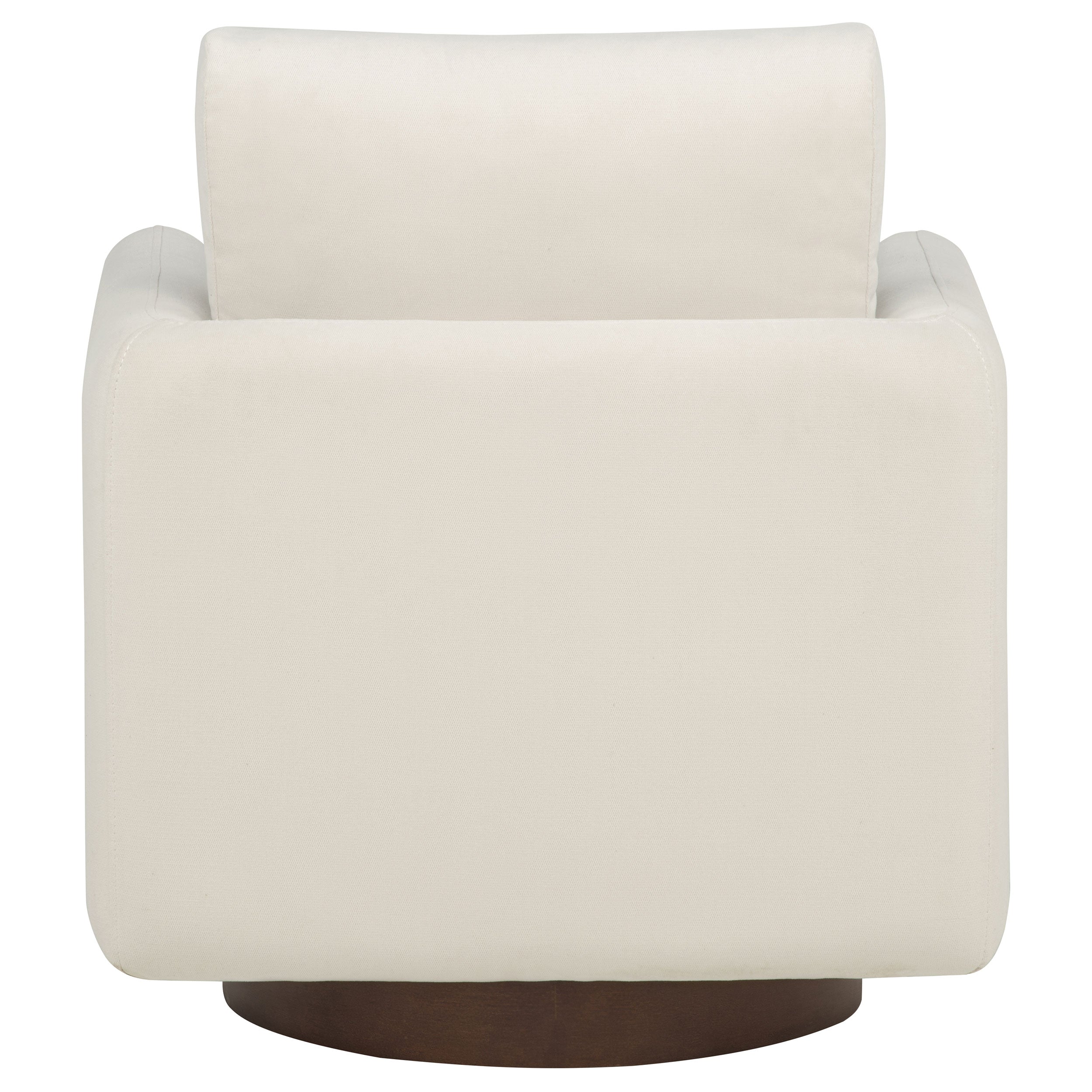 Iris Fabric Upholstered Swivel Accent Chair Ivory — view 7