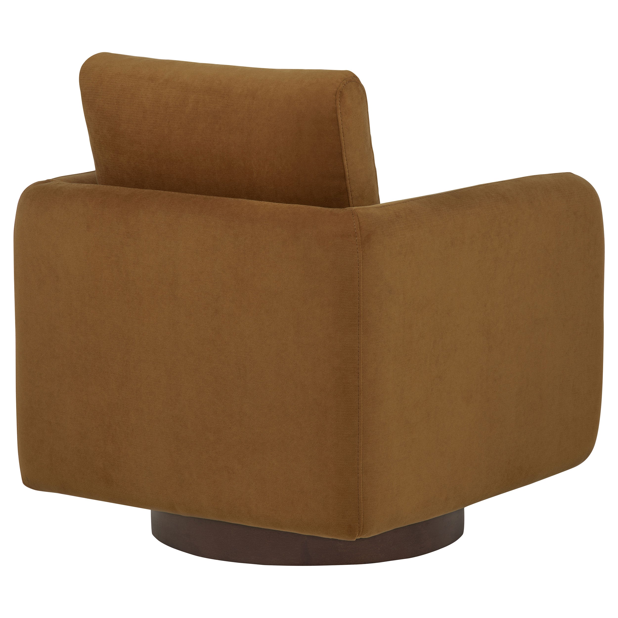 Iris Fabric Upholstered Swivel Accent Chair Rust — view 8