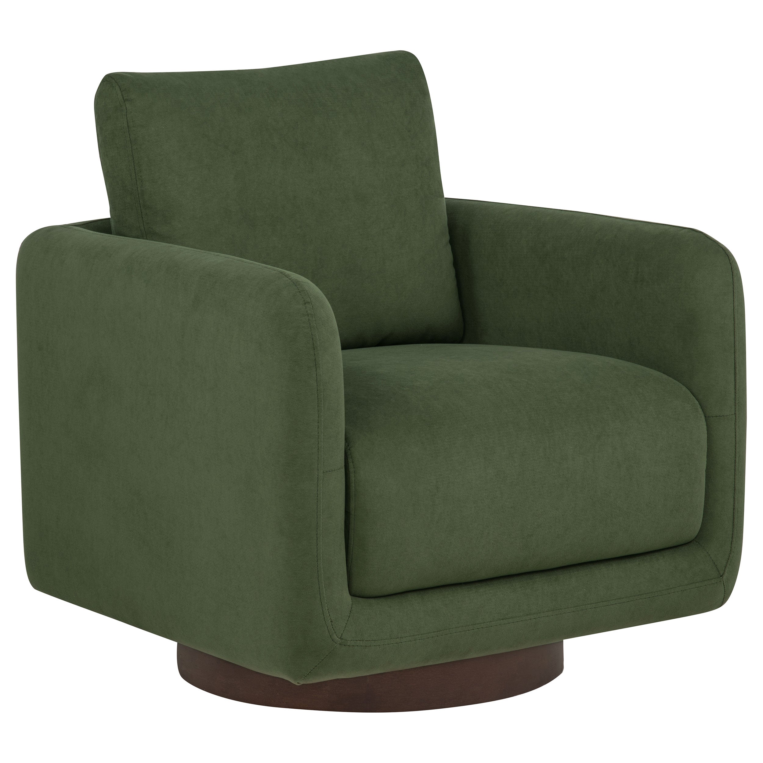 Iris Fabric Upholstered Swivel Accent Chair Matcha — view 1