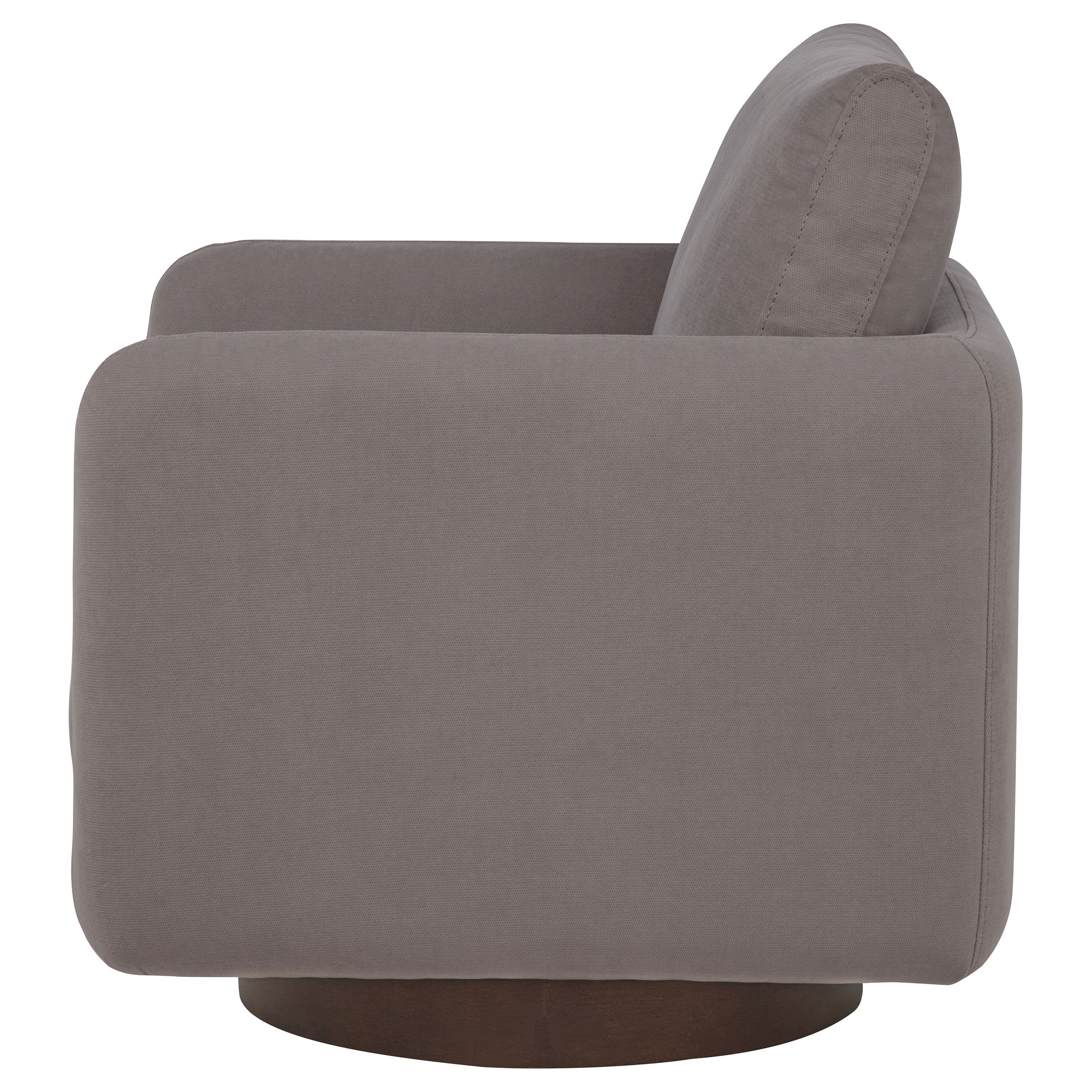 Iris Fabric Upholstered Swivel Accent Chair Stone — view 5