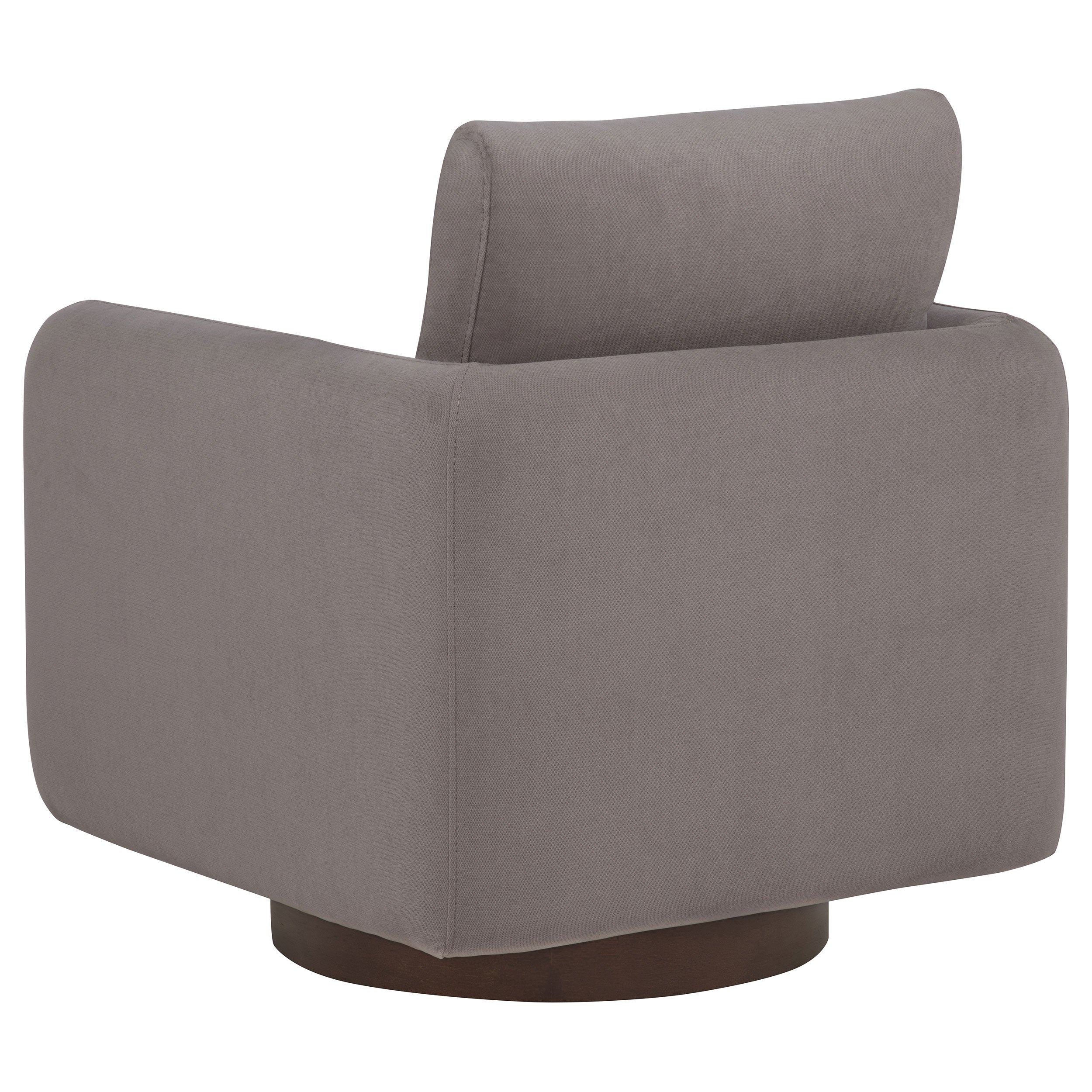 Iris Fabric Upholstered Swivel Accent Chair Stone — view 6
