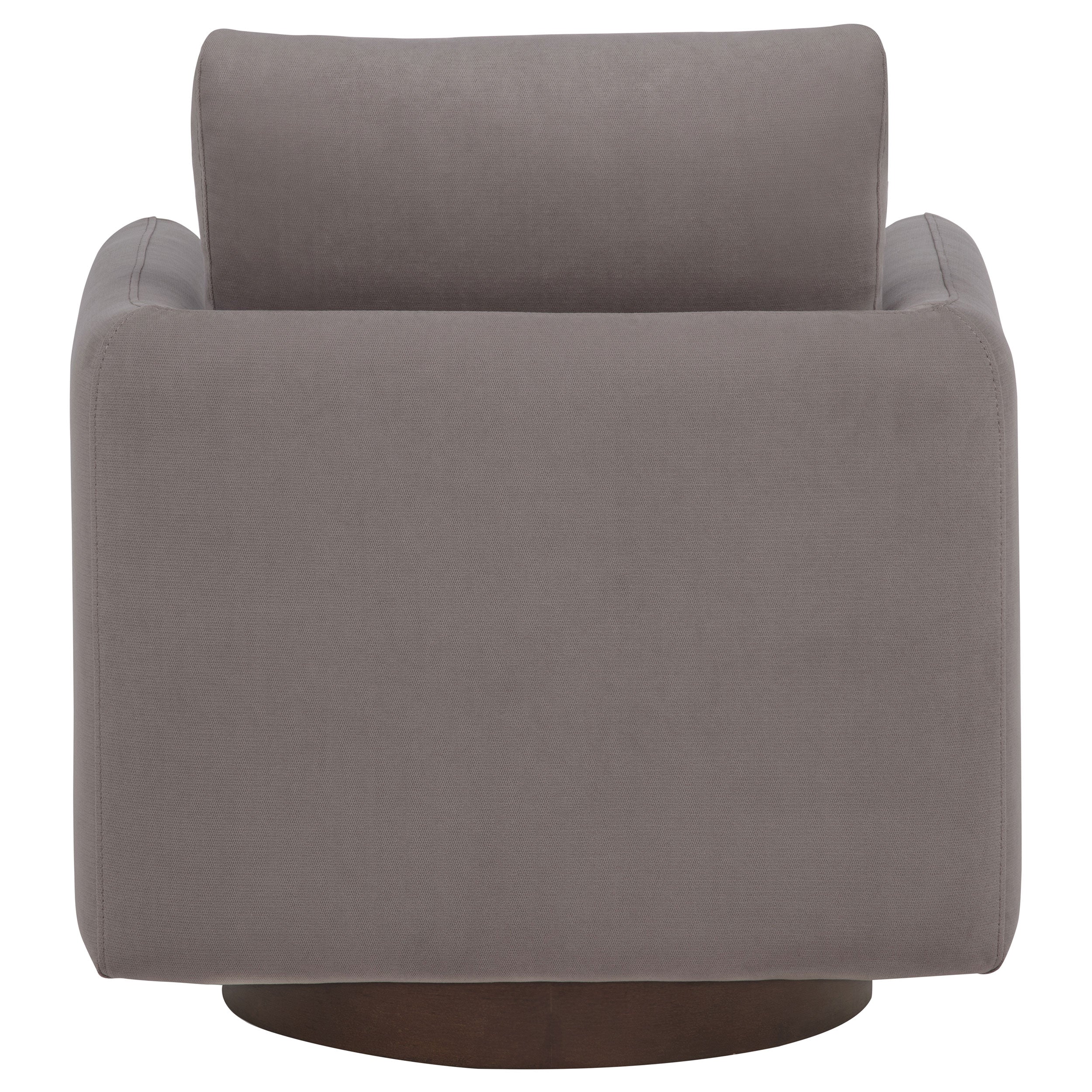 Iris Fabric Upholstered Swivel Accent Chair Stone — view 7
