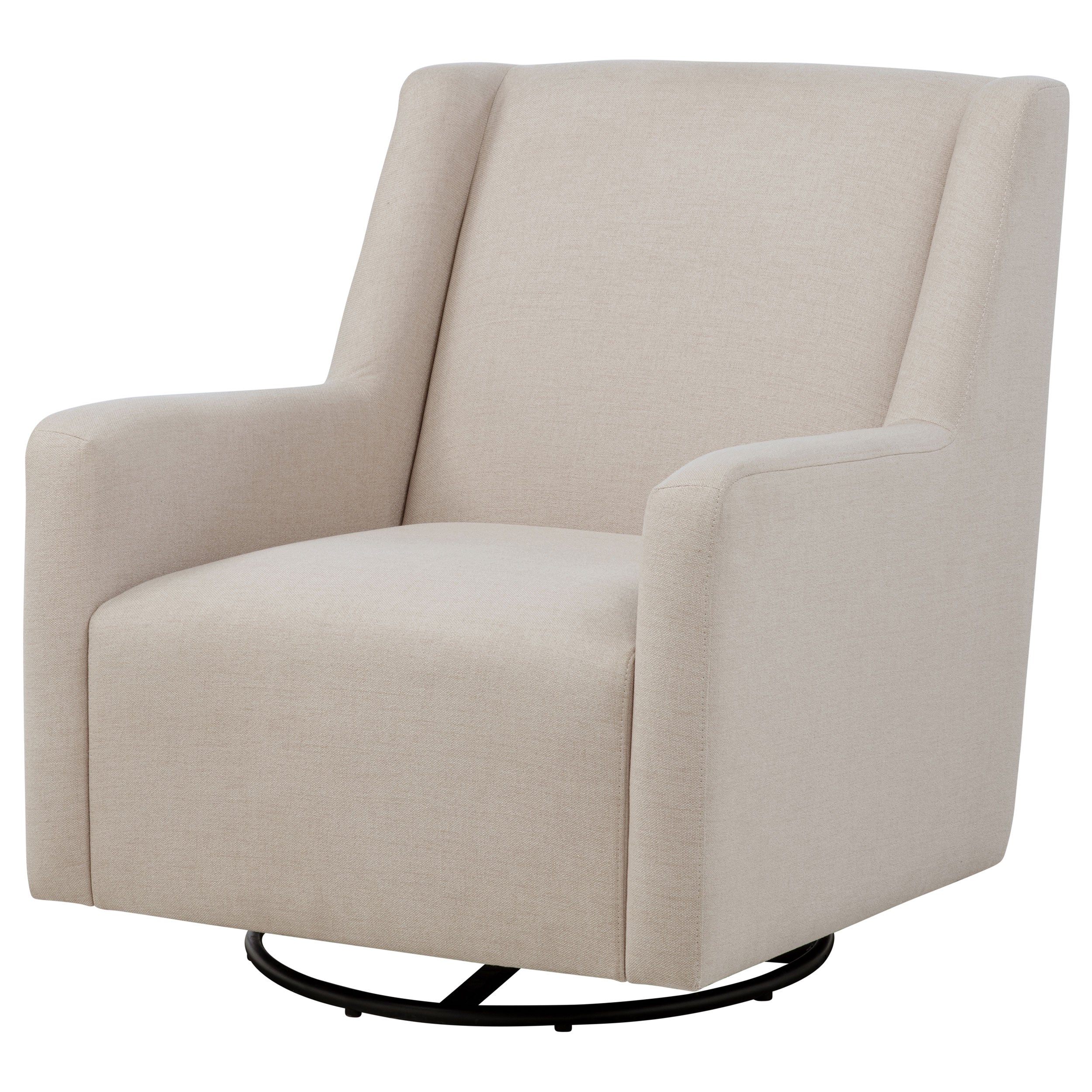 Sorrel Fabric Upholstered Swivel Glider Arm Chair Latte — view 4