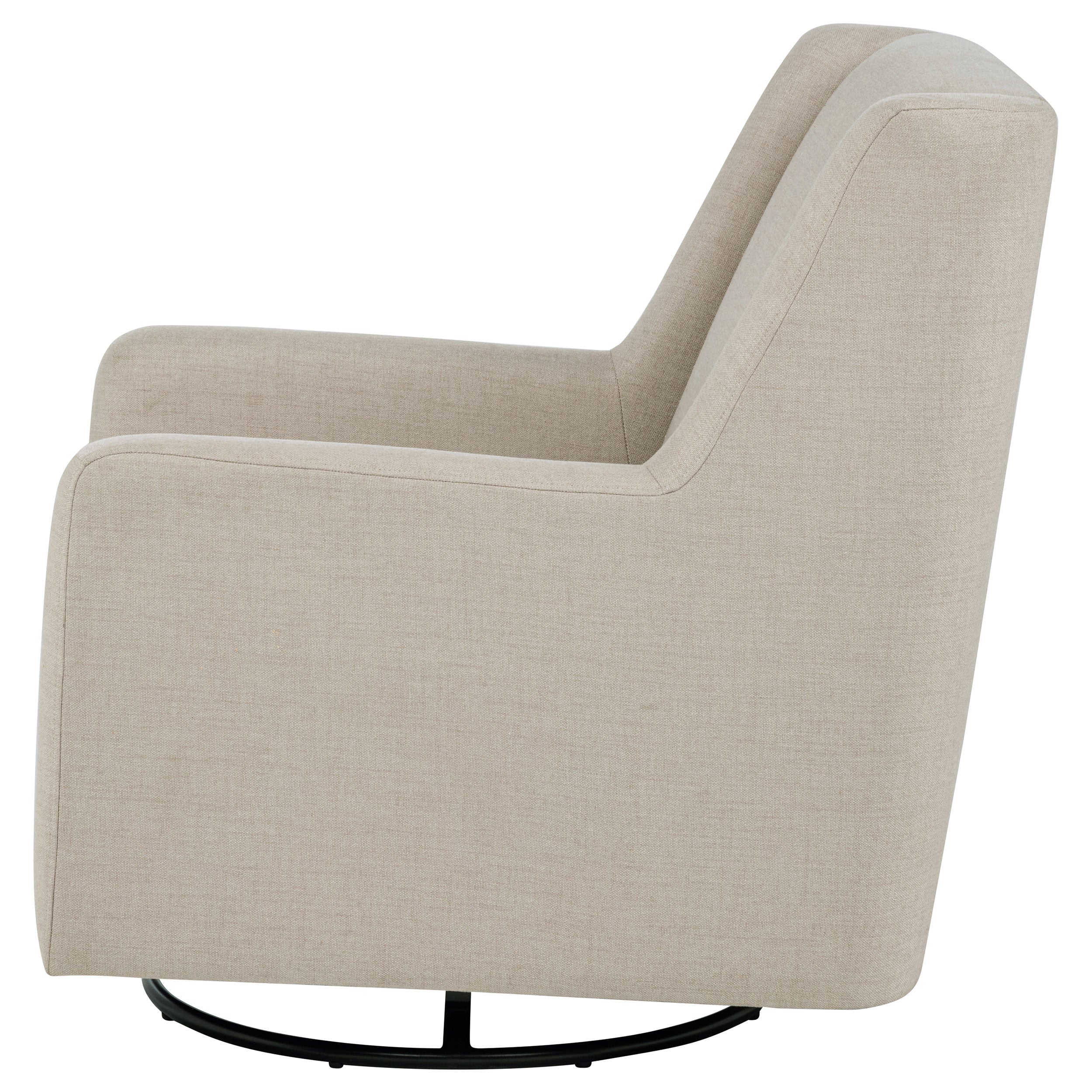 Sorrel Fabric Upholstered Swivel Glider Arm Chair Latte — view 5