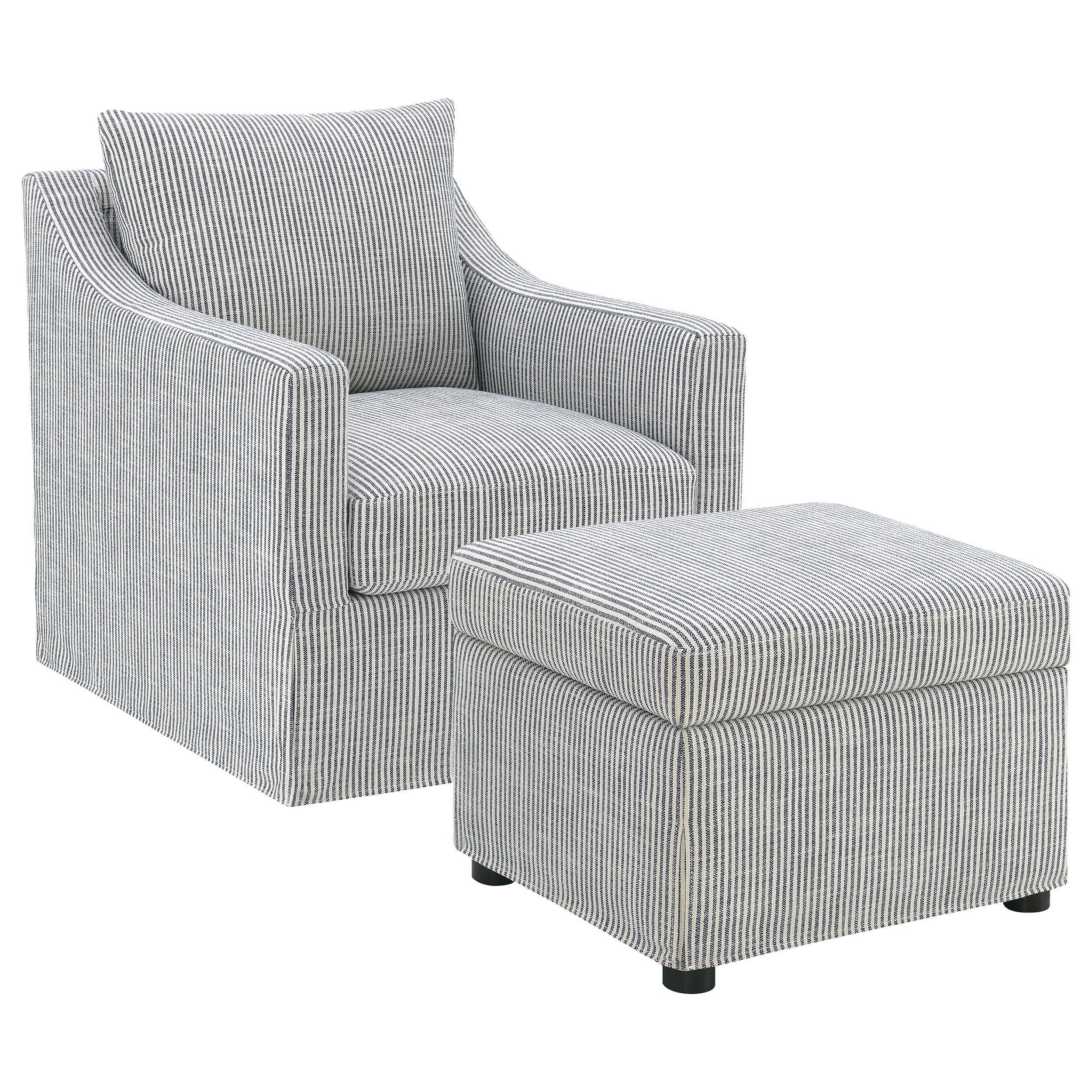 Winter Upholstered Sloped Arm Accent Swivel Chair Grey — view 13