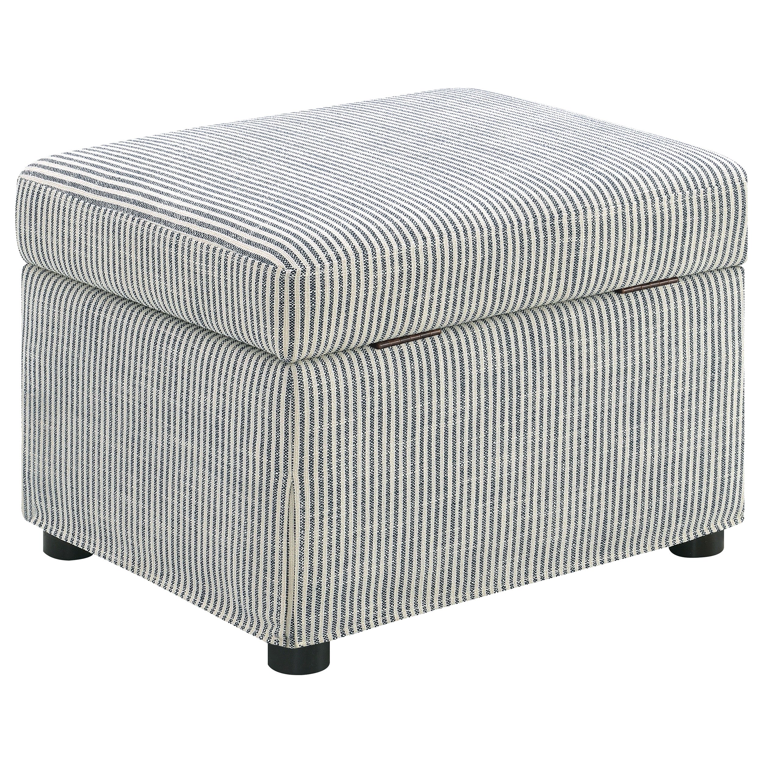 Winter Upholstered Hydraulic Lift Top Storage Ottoman Grey — view 8
