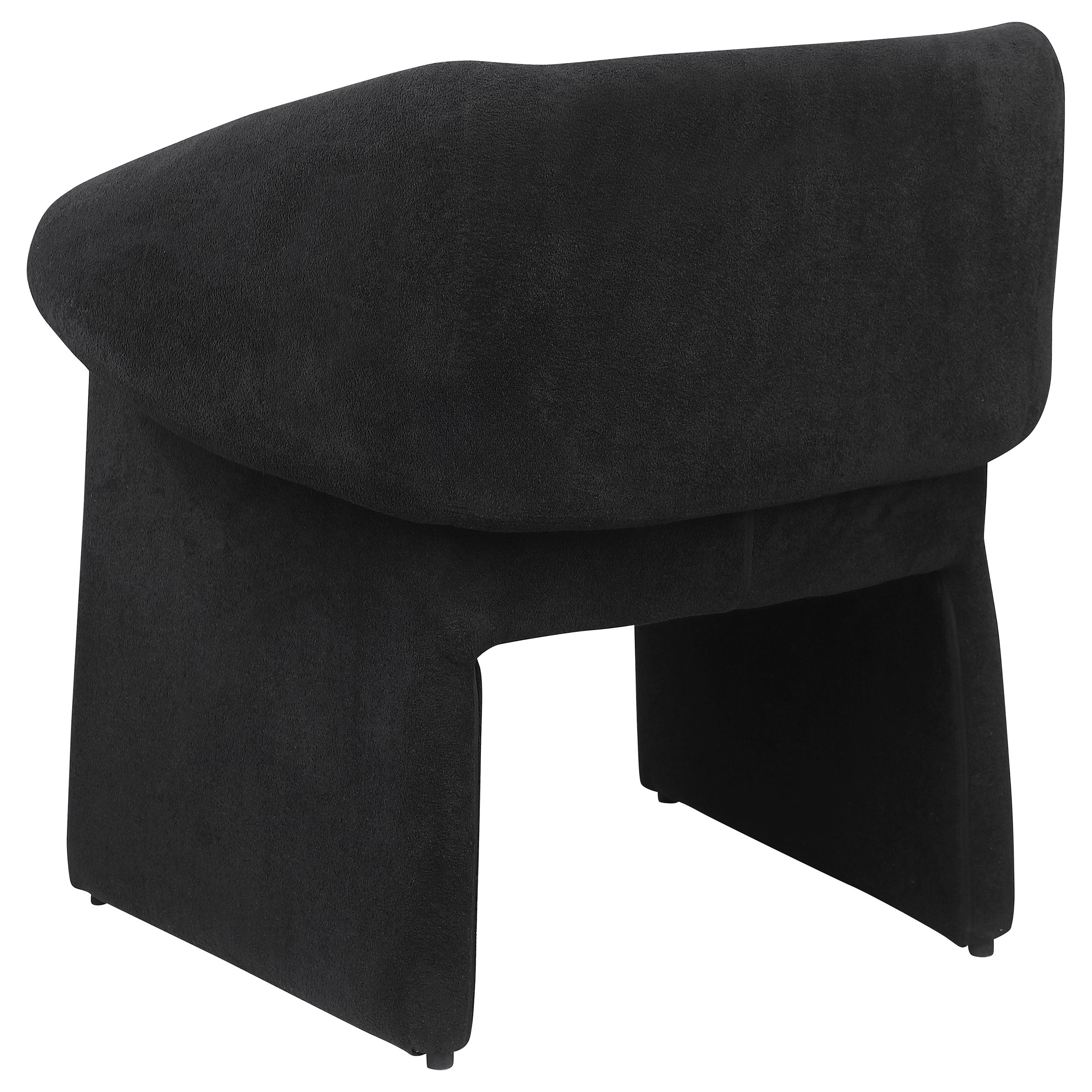 Ramsey Upholstered Sloped Arm Accent Chair Black — view 6