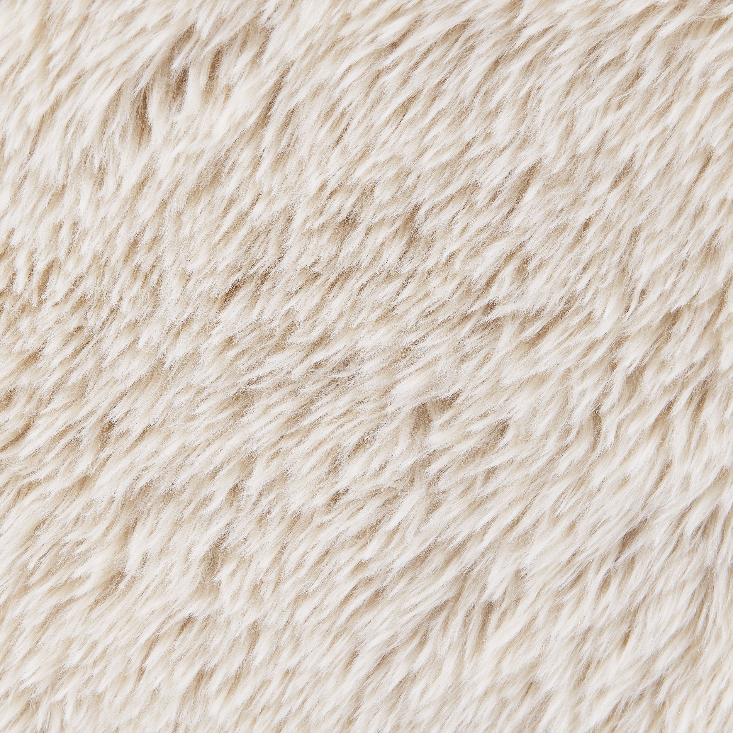 Fitzroy Faux Fur Upholstered Chair Solid Wood Arms Latte — view 9