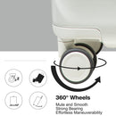 24" Luggage Lightweight Suitcase Tsa Lock USB Port Luggage Wheel