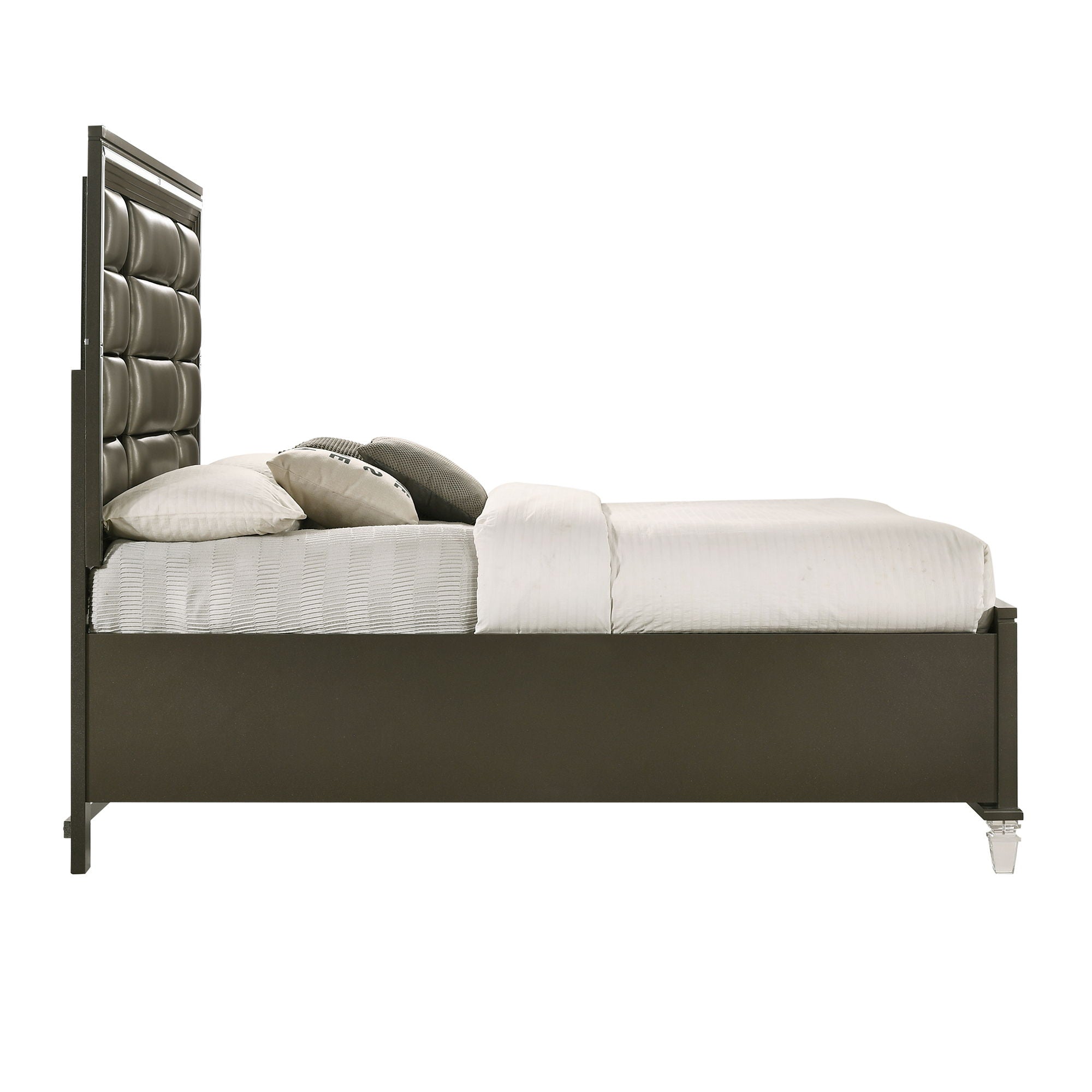 Twenty Nine 2-Drawer Storage Bed in Dark Gray by Elements International, view 7