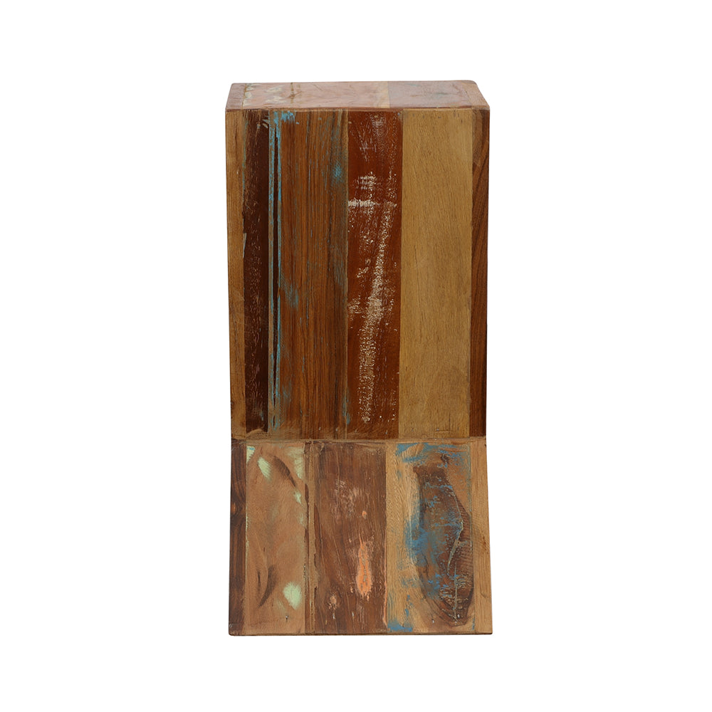 Lily Solid Reclaimed Wood Accent Side Table Natural — view 5