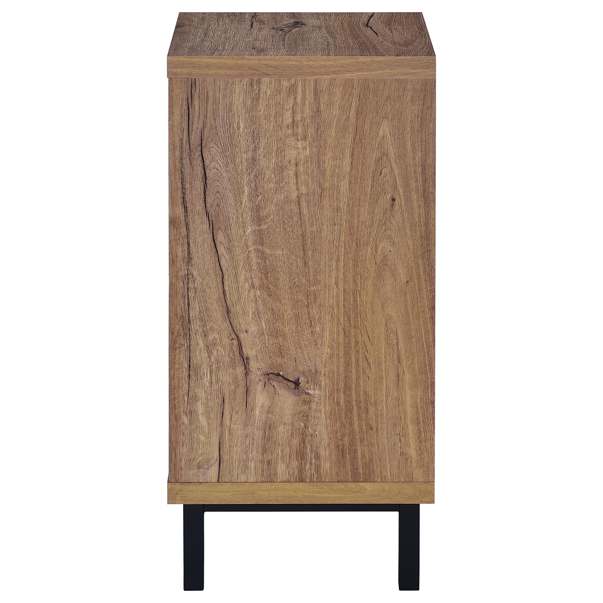 Teller 1-door Entryway Shoe Storage Bench Natural Oak — view 5