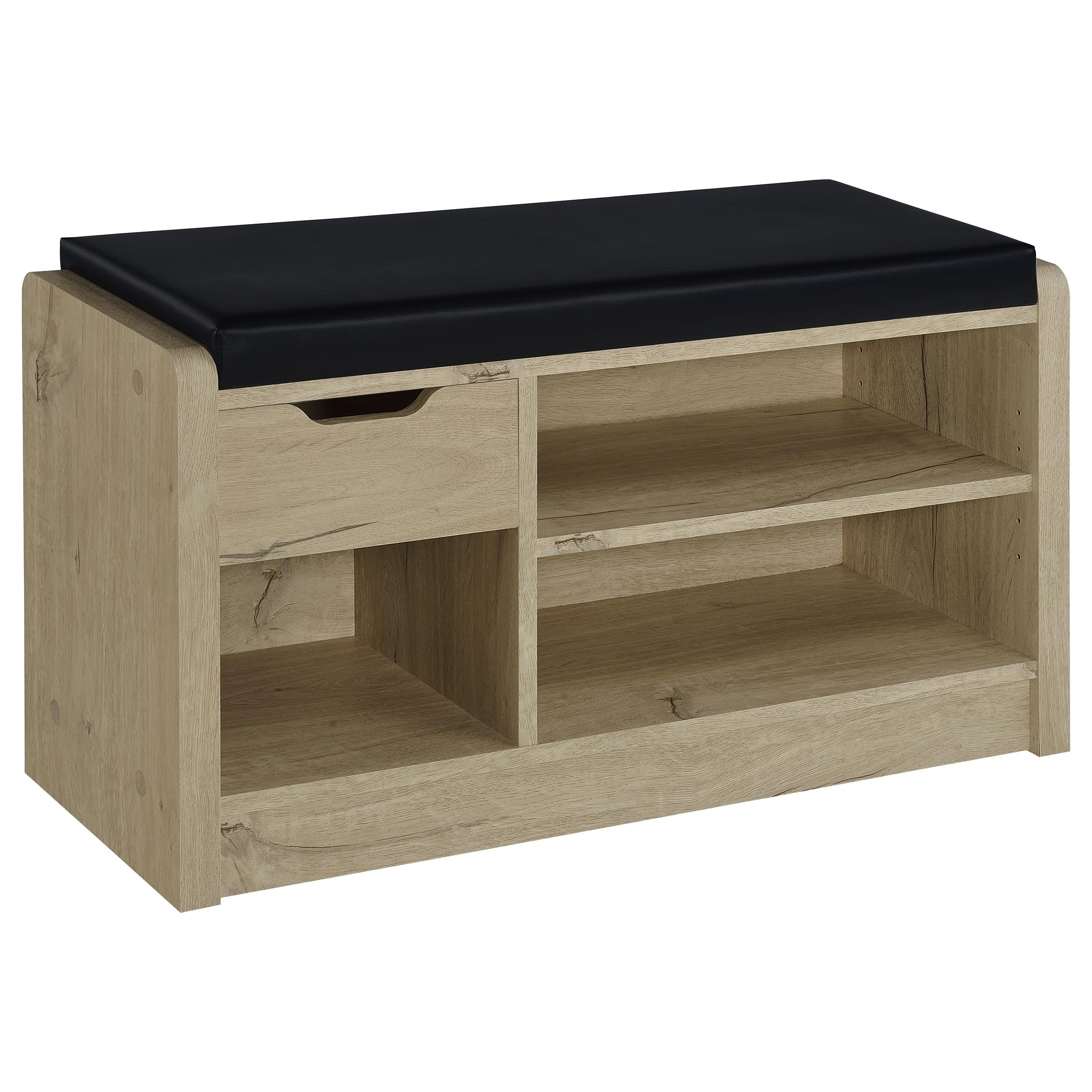 Arrington Storage Bench White Oak — view 1