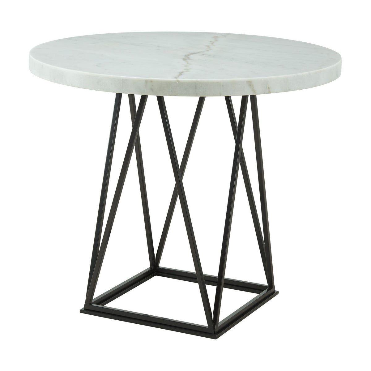 Riko Round Counter Height Dining Table in White by Elements International
