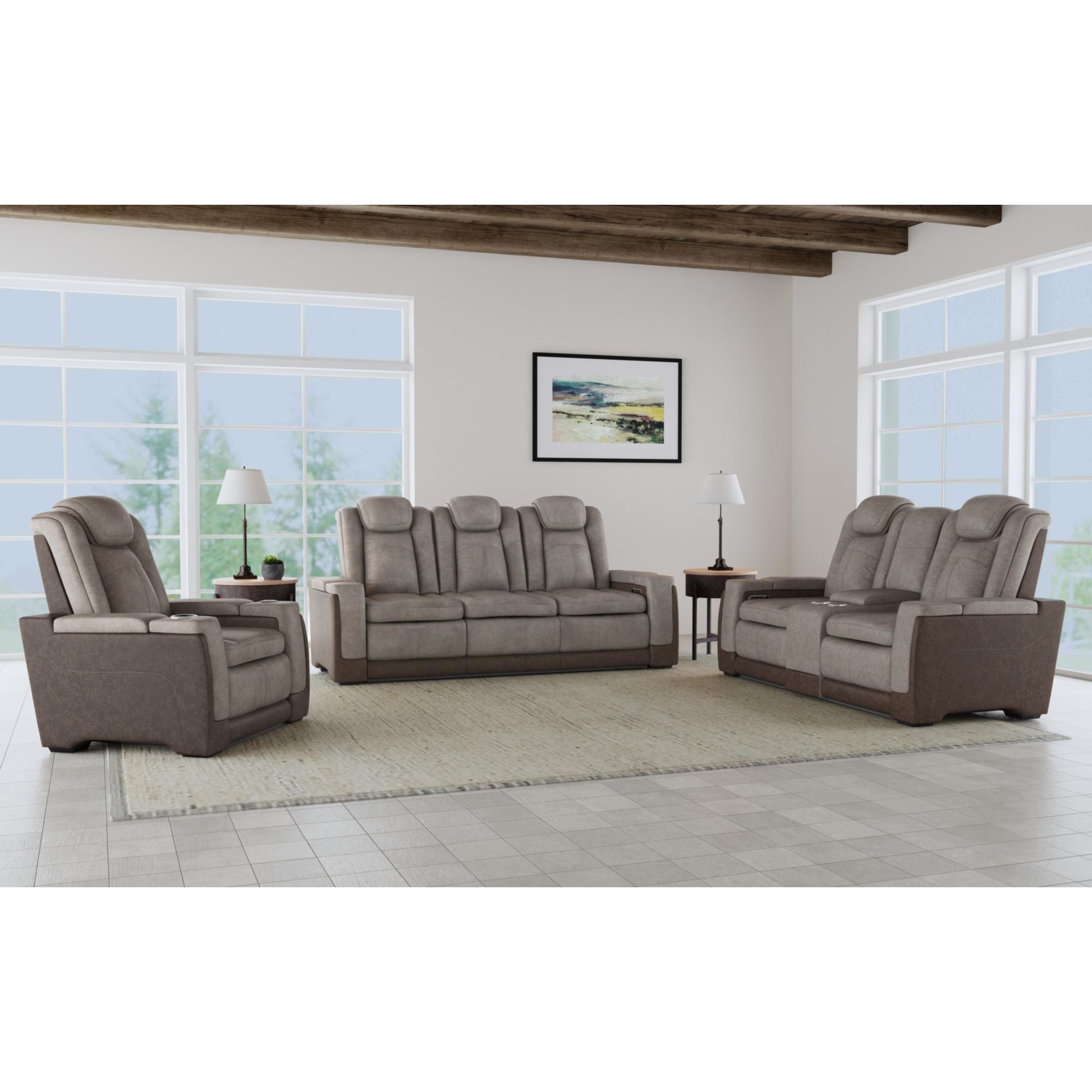 Lantana - Power Motion Sofa With Power Headrest, LED, Ddt, Reading Light And Pws
