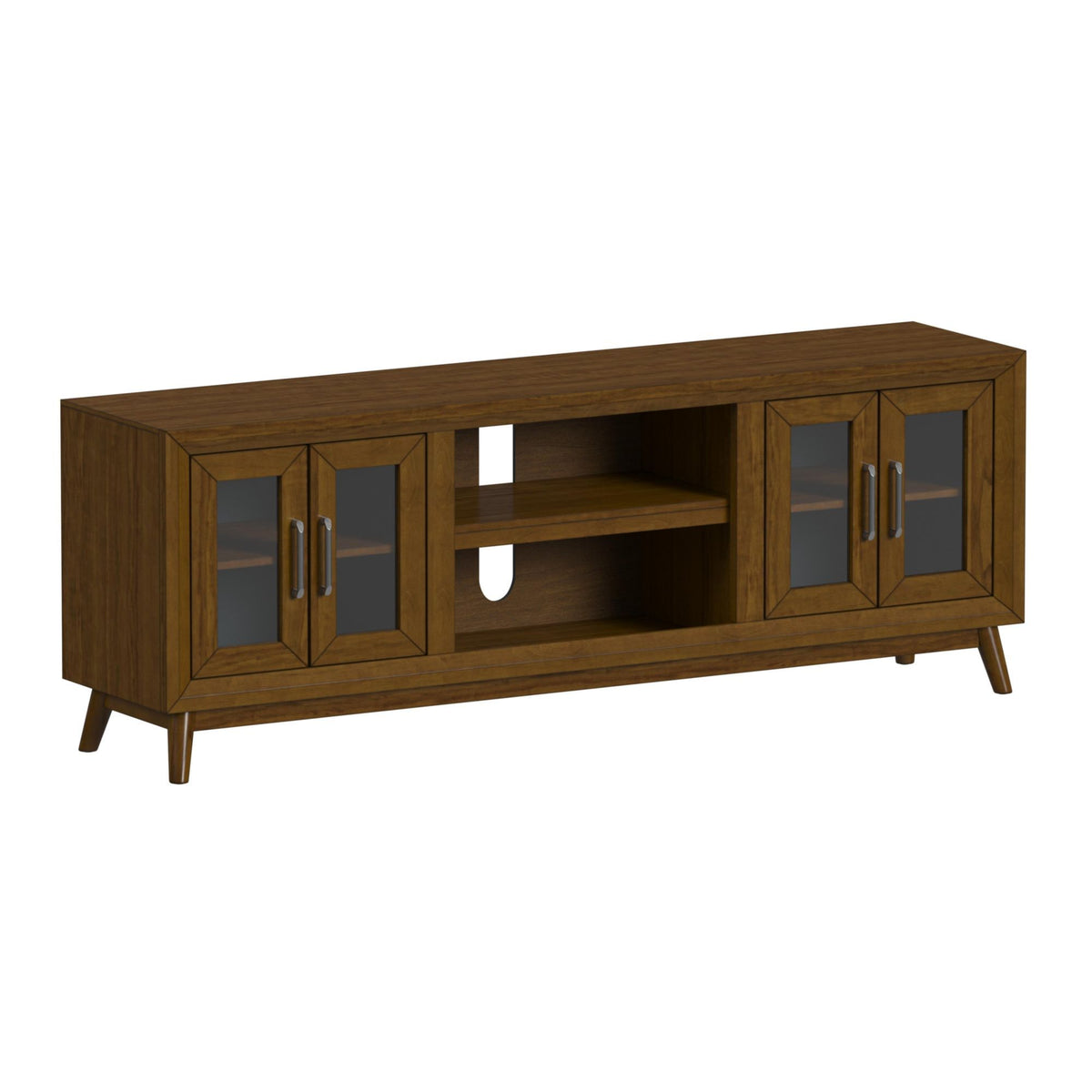 Santa Barbara 5 Piece Entertainment Unit in Dark Brown by Elements International, view 14