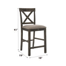 Martha II - 7 Pieces Counter Height Dining Room Set - Gray