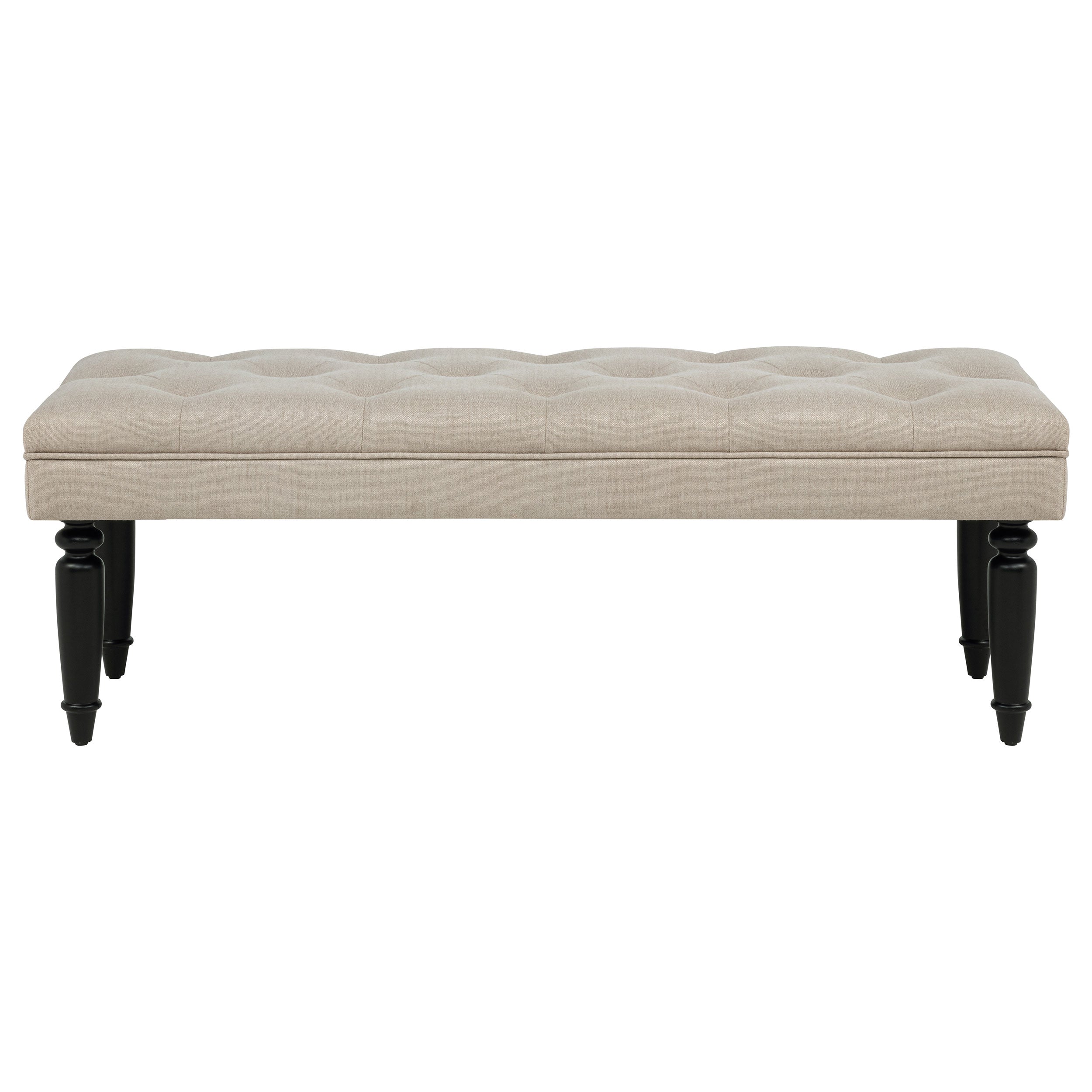 Marsha 52-inch Upholstered Entryway Accent Bench Latte — view 3