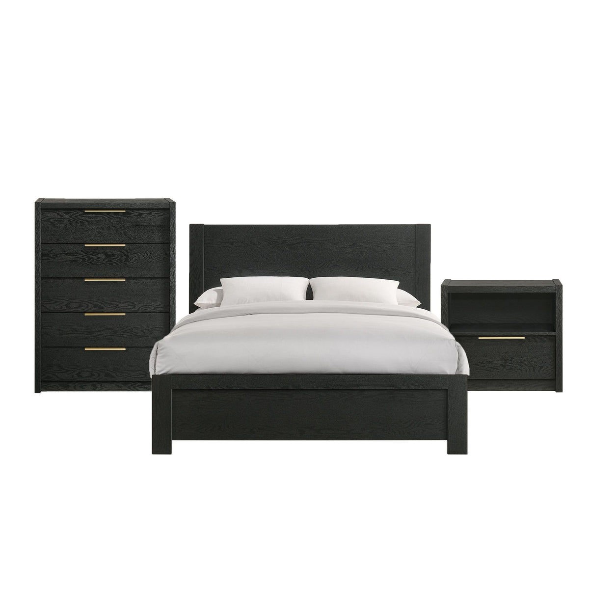 South Bend Bedroom Set in Black by Elements International
