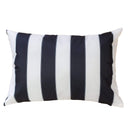 Horizon - Stripe Pillow Outdoor & Indoor - Black