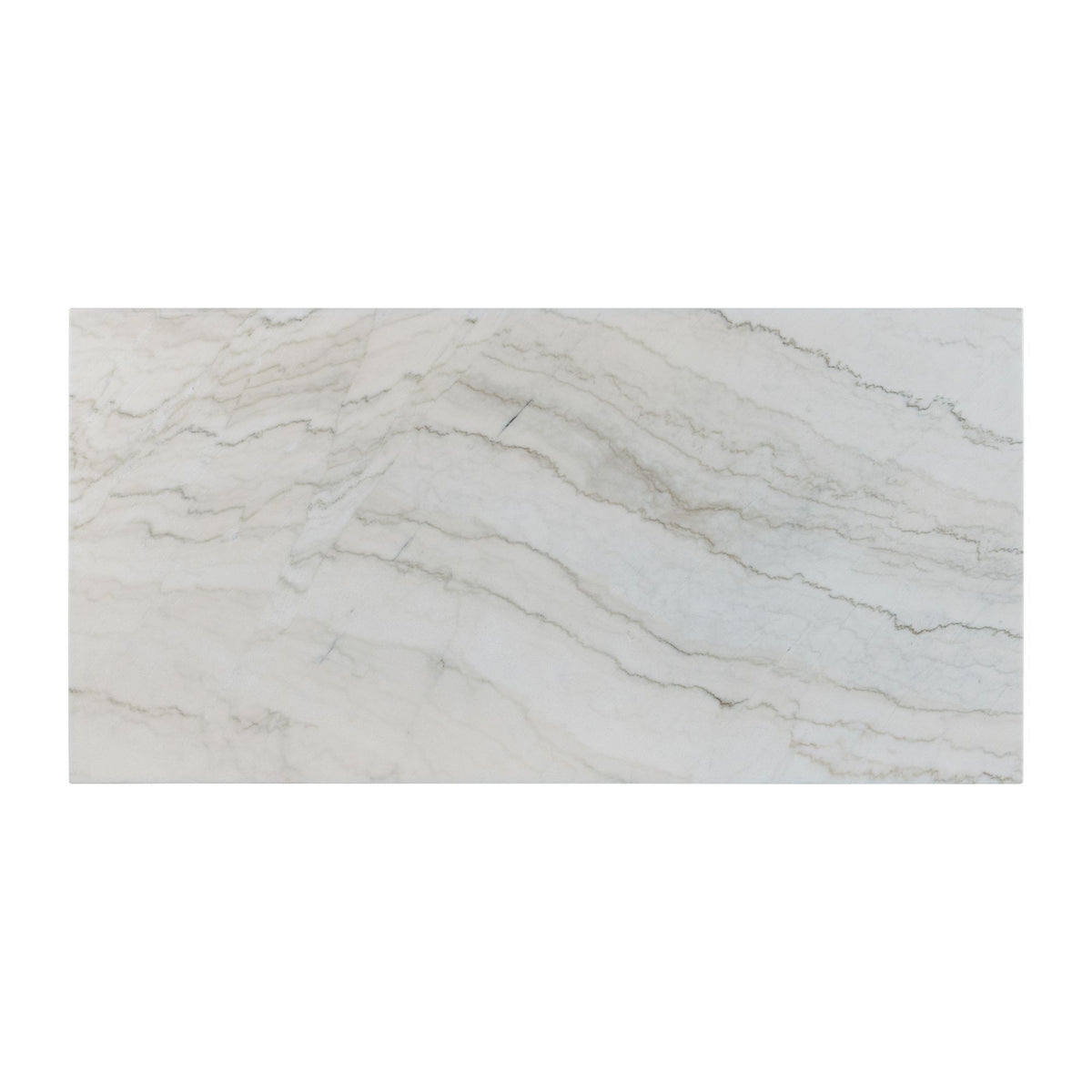 Lakeview Marble Standard Height Rectangular Dining Table in White by Elements International, view 5