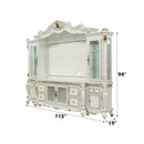 Picardy - Entertainment Center - Antique Pearl - Atlantic Fine Furniture Inc