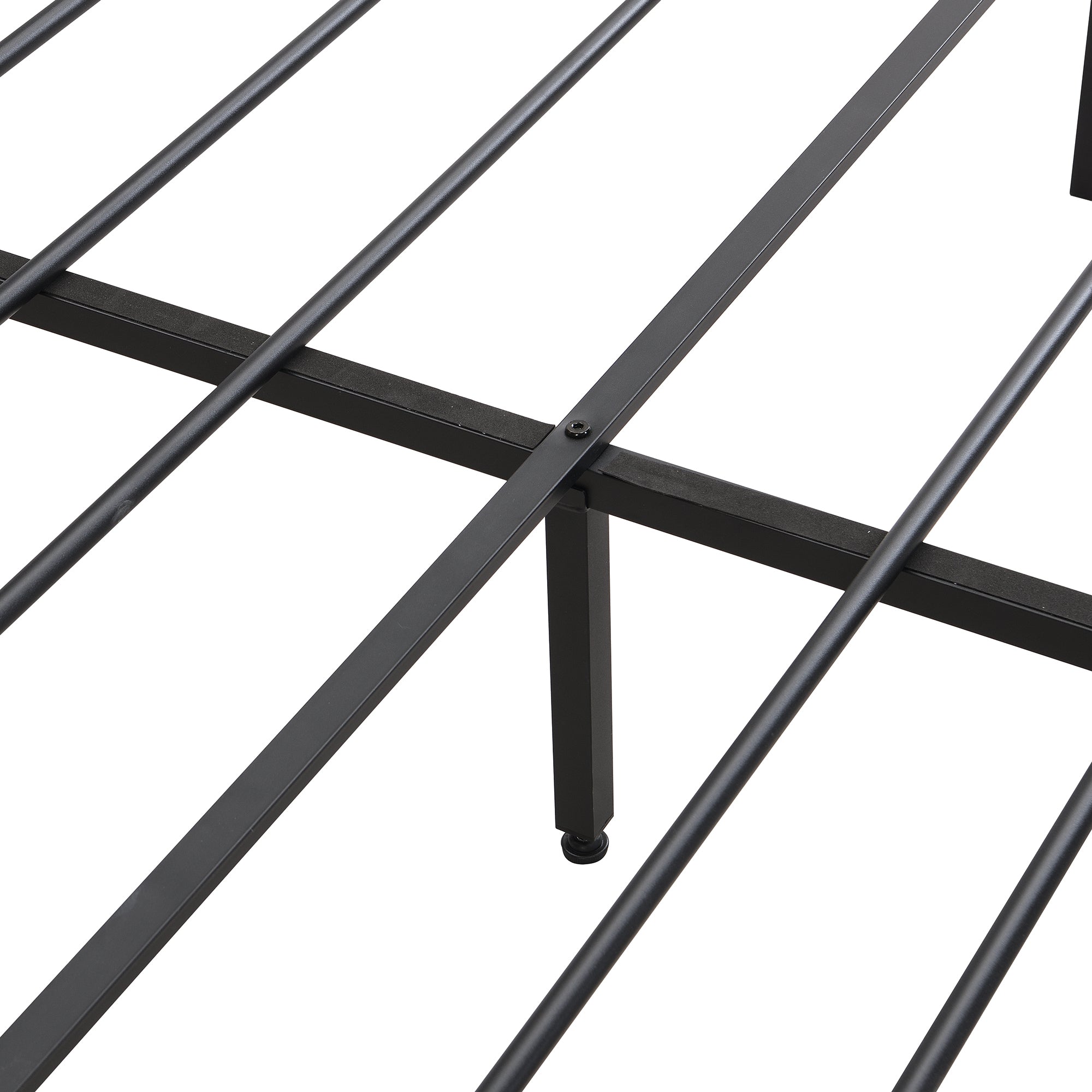 Queen Size Metal Platform Bed Frame with upholstery storage function Headboard and USB LINER and Footboard with drawers , No Box Spring Needed, Large Under Bed Storage, Easy Assemble