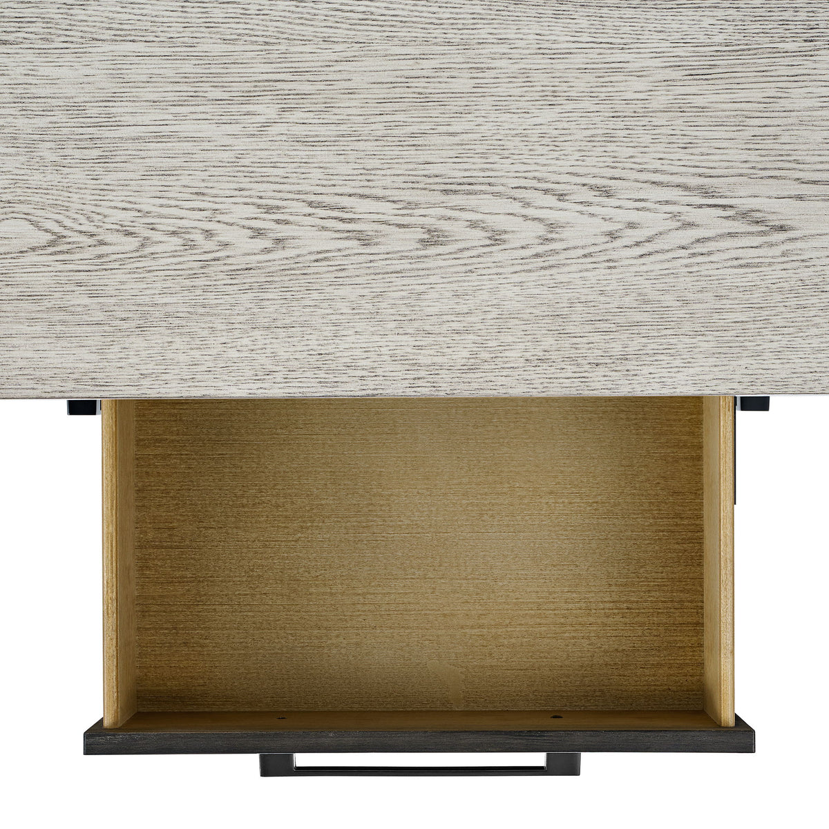 Axel Server in Light Gray / Espresso by Elements International, view 10