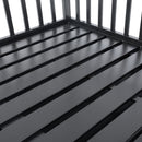 Heavy Duty Dog Cage Pet Crate With Roof & Window On Roof - Black