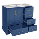 Traditional Bathroom Vanity With Soft Close Doors And Drawers