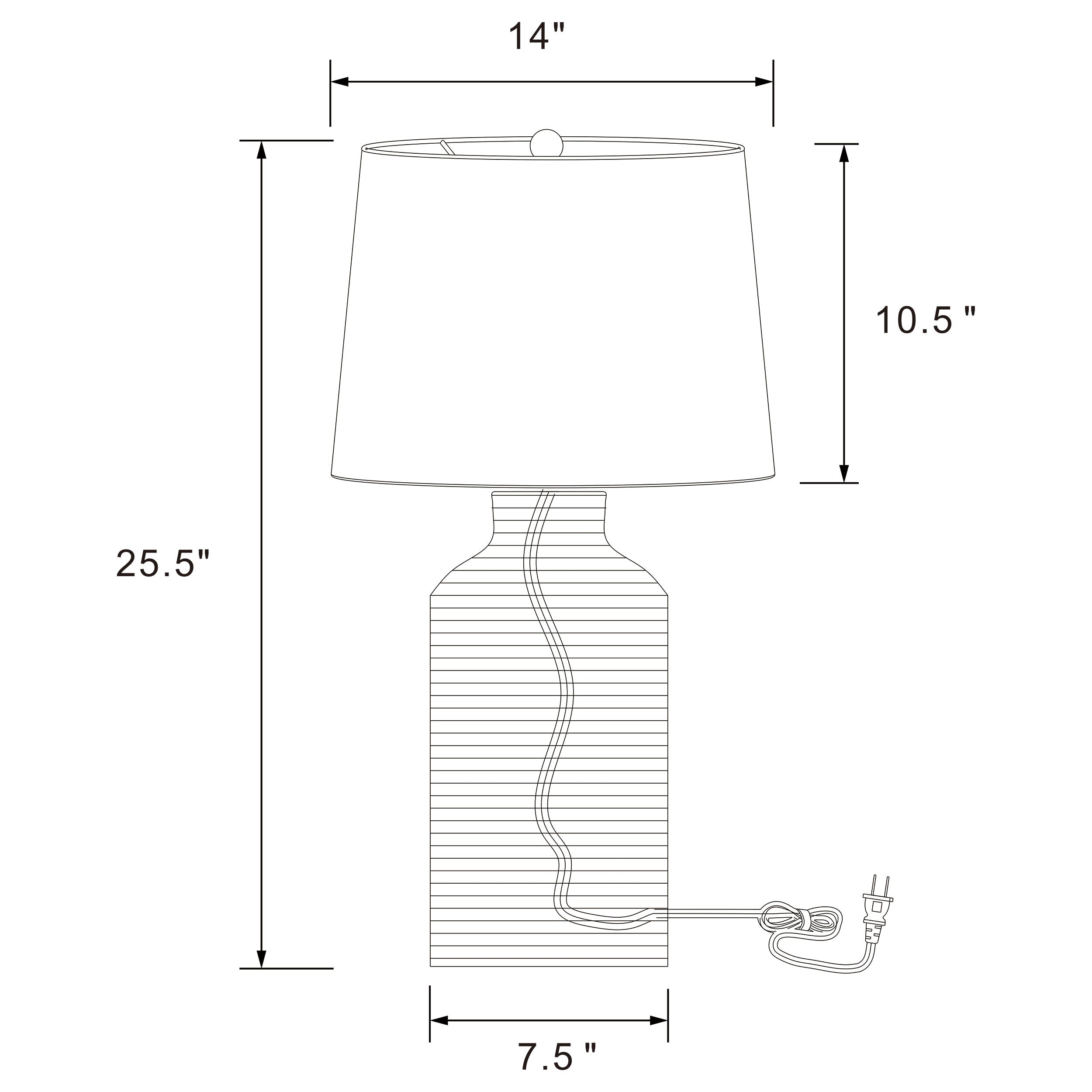 Nairobi Empire Shade Handwoven Rattan Table Lamp Natural — view 4