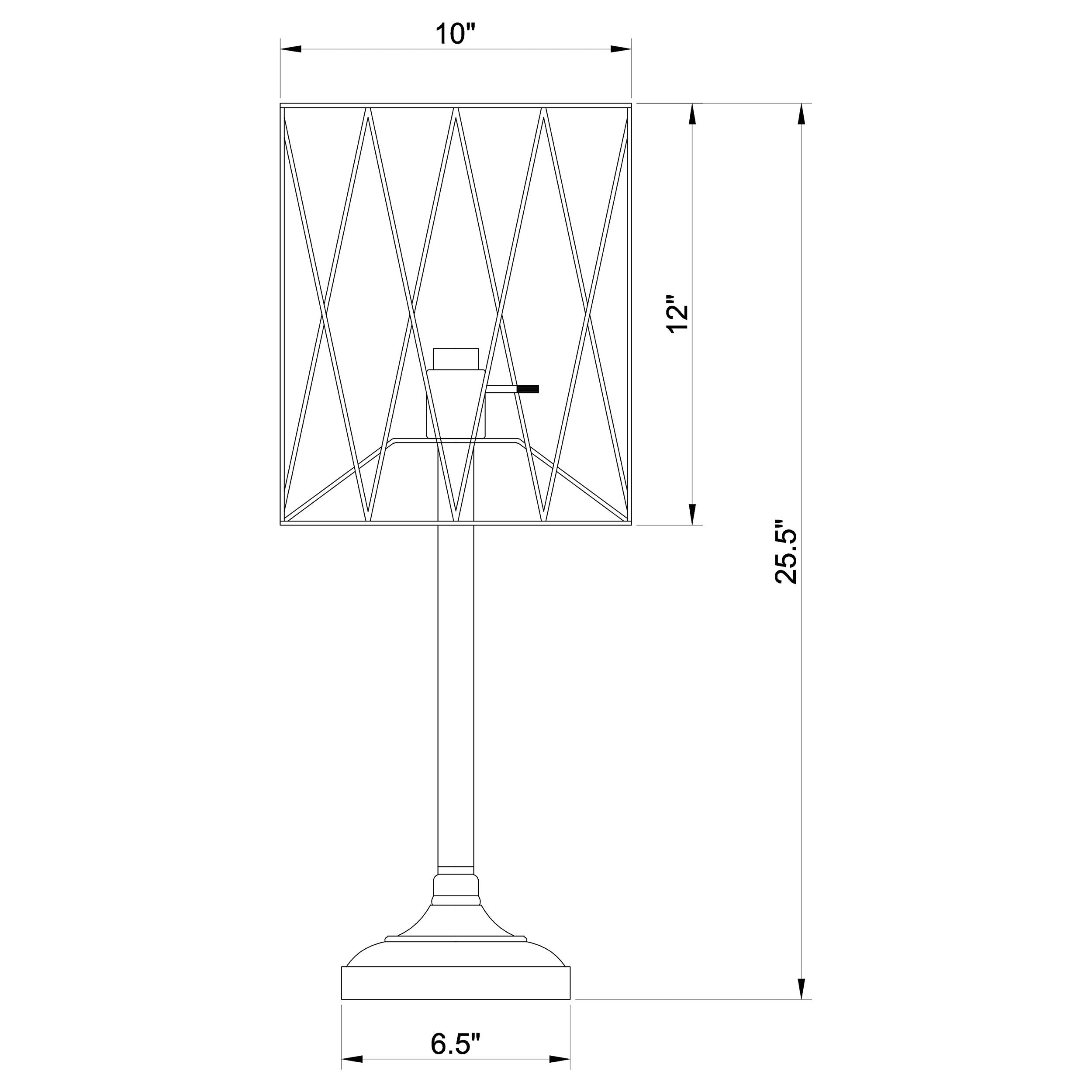 Mayfield 26-inch Open Frame Torch Table Lamp Black — view 2