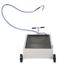 High Impact Polypropylene 20 Gallon Low Profile Oil Drain With Pump Steel - Gray