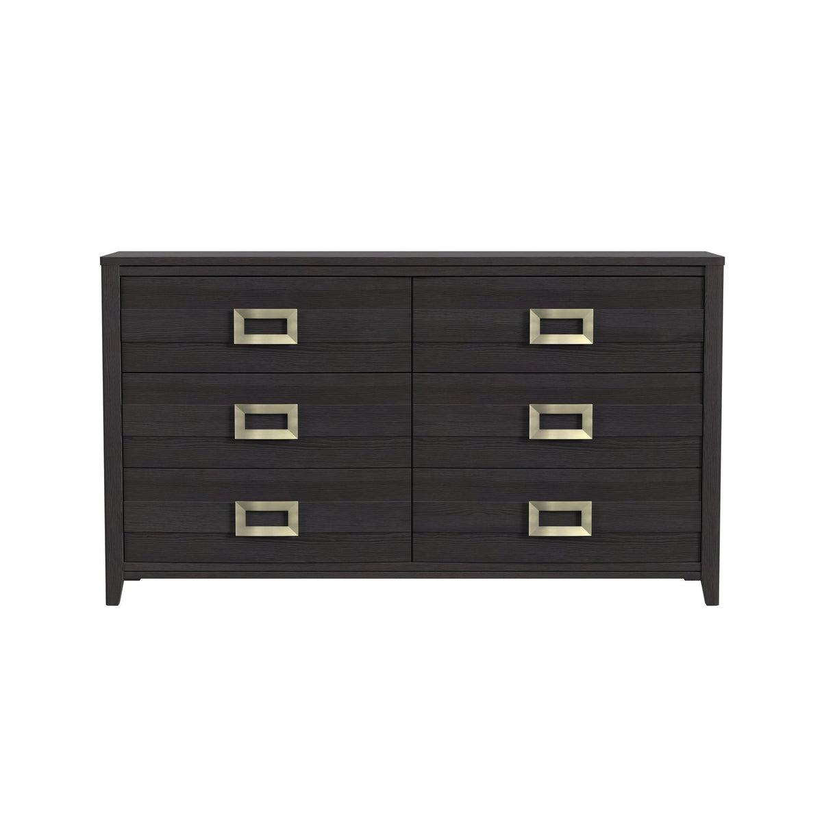 Tobias 6-Drawer Dresser in Black by Elements International, view 8