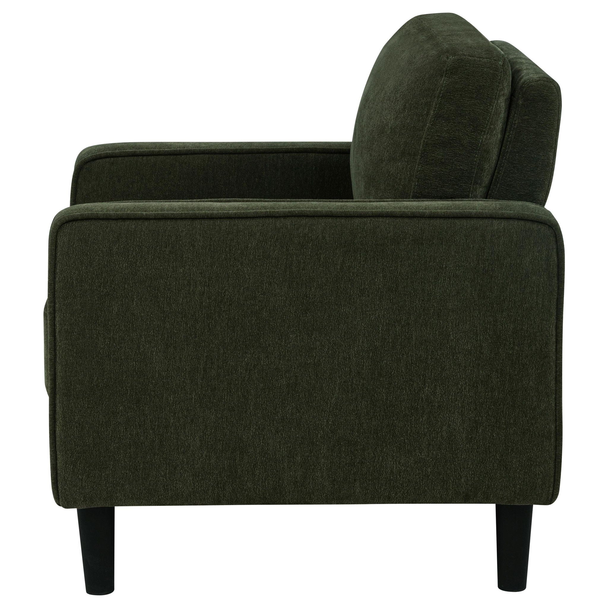 Ruth Fabric Upholstered Track Arm Accent Chair Matcha Green - Atlantic Fine Furniture Melbourne FL