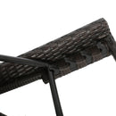 Salem - Contemporary Wicker Chaise Lounge With Arm, Weather Resistant