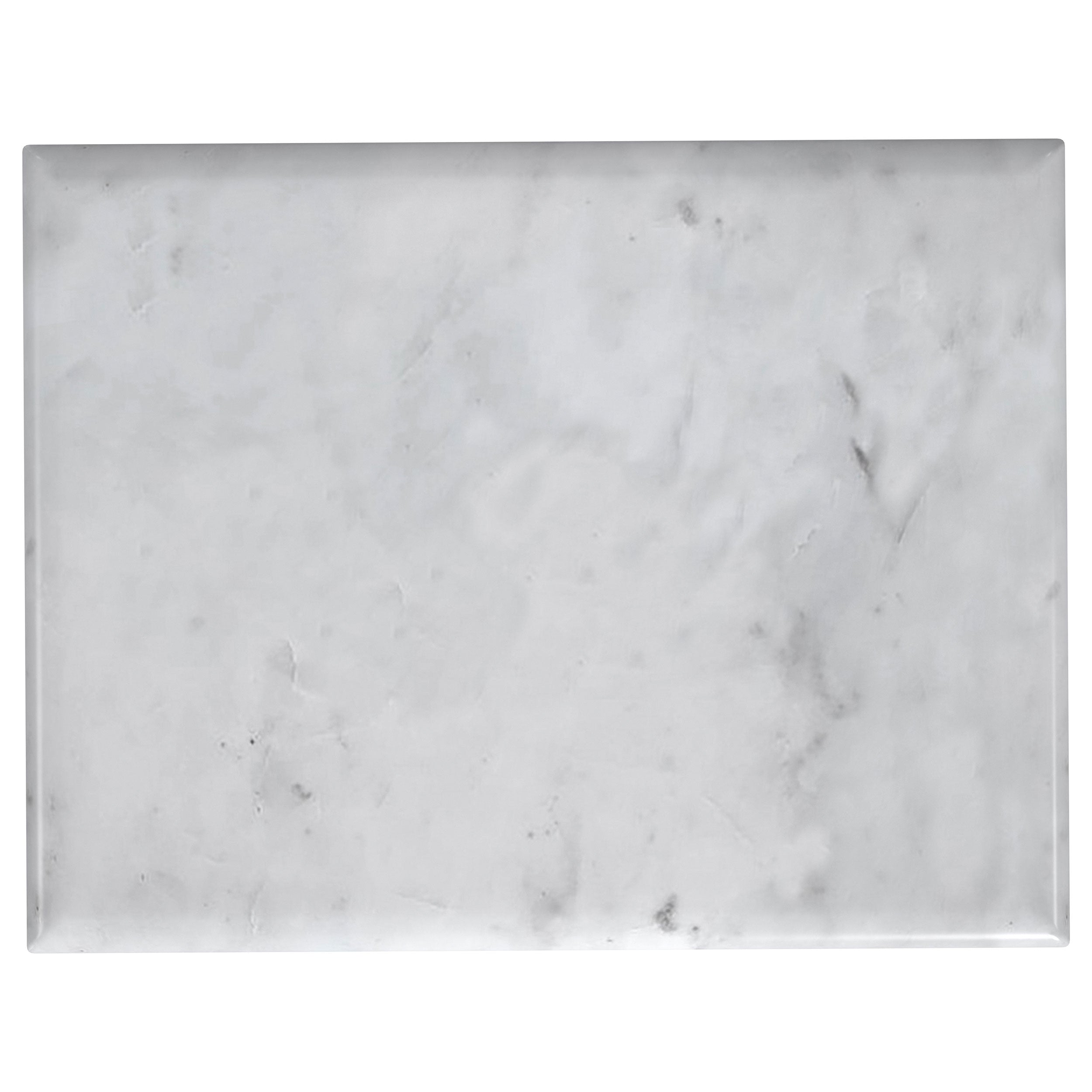 Baldwin Rectangular Marble Top Side Table White and Gold — view 6