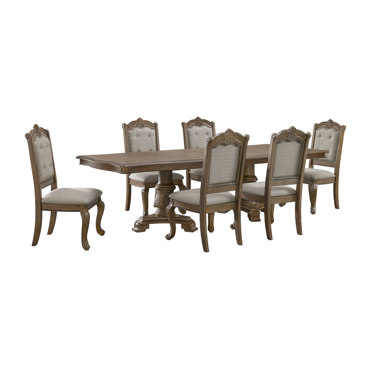 Madison Park Standard Height Dining Set in Dark Brown by Elements International, view 2