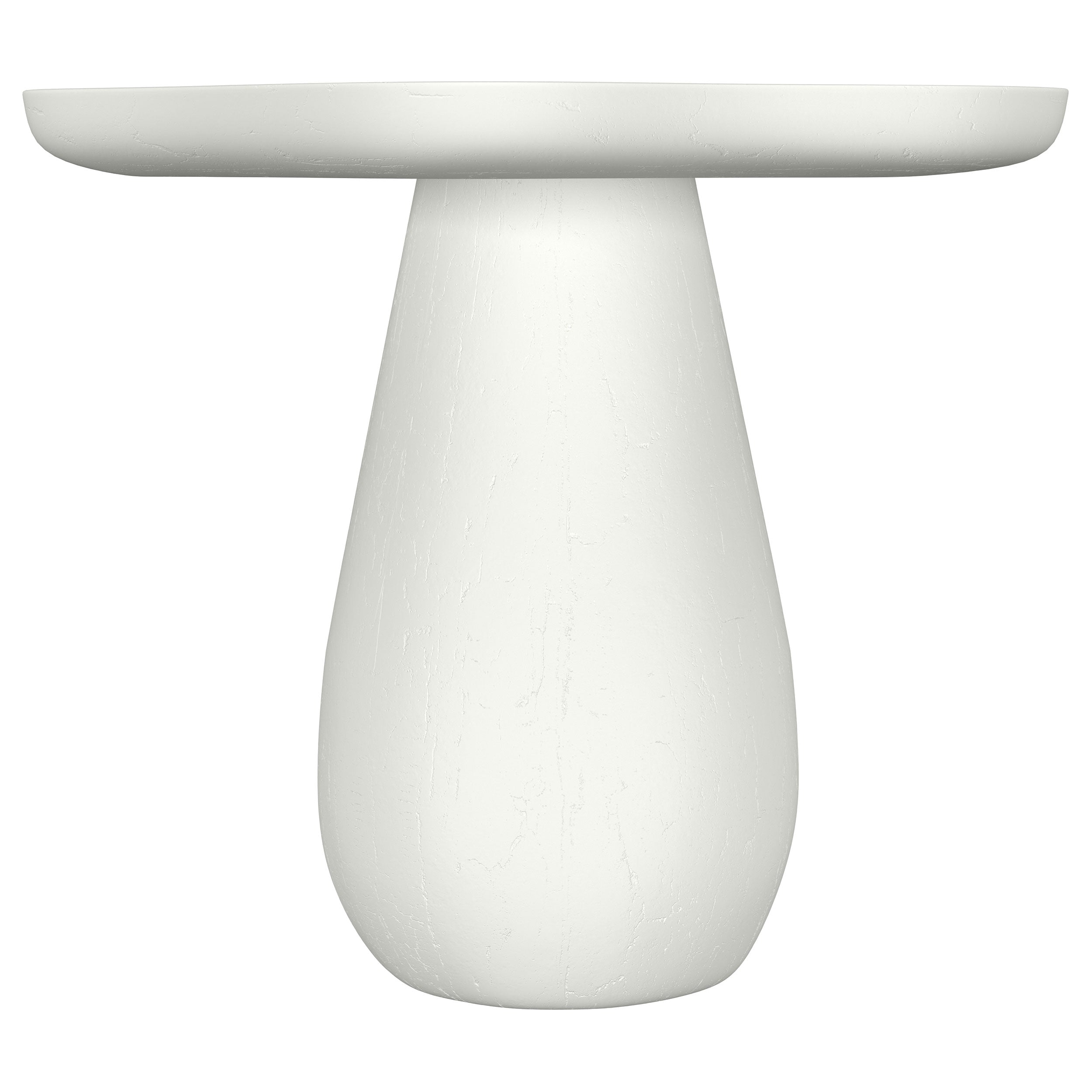 Perth 17-inch Side Table with Cloud-Shaped Top Off White — view 3